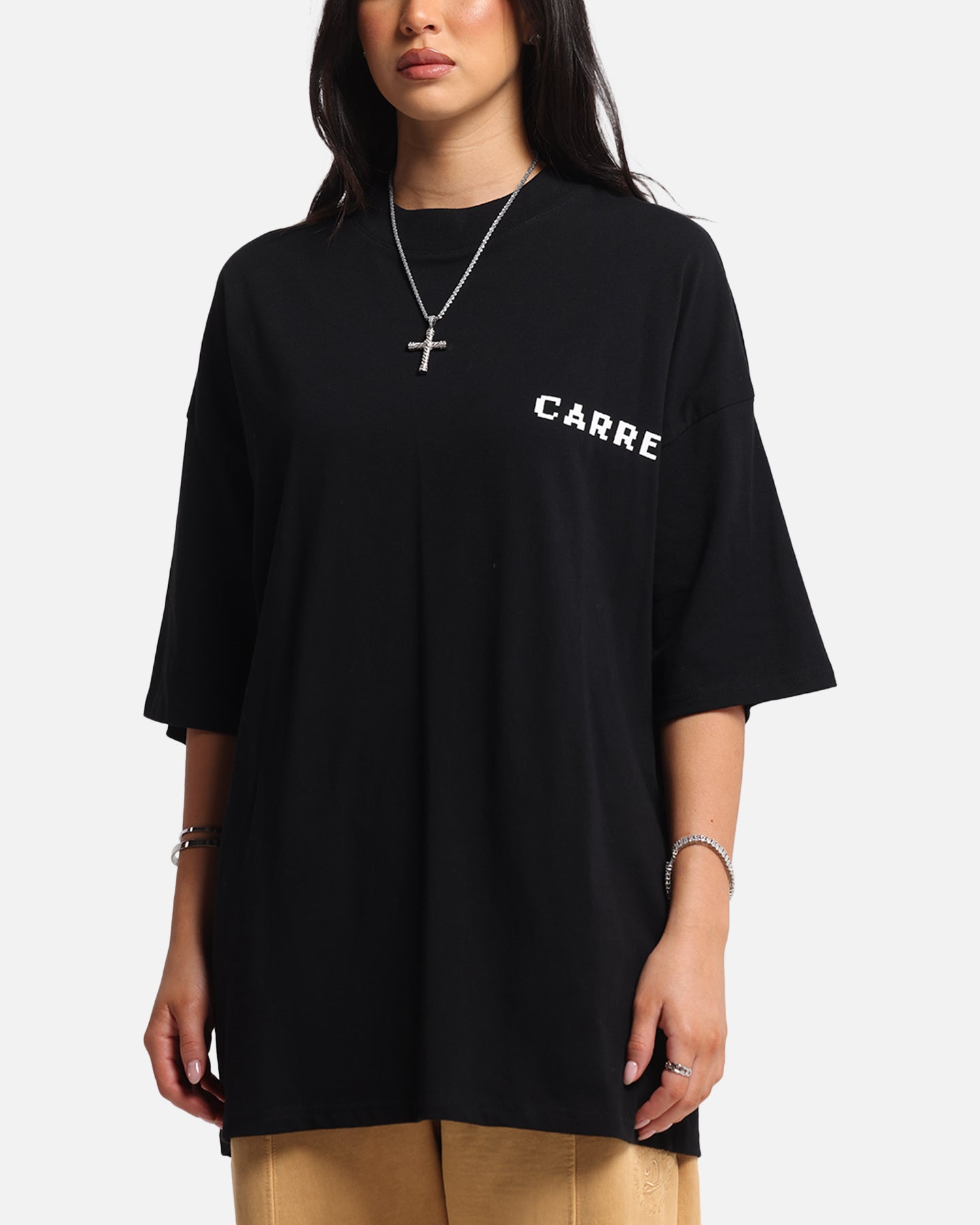 Carre Level Up Mock Neck T-Shirt Black、mySite、zt4zffjzw