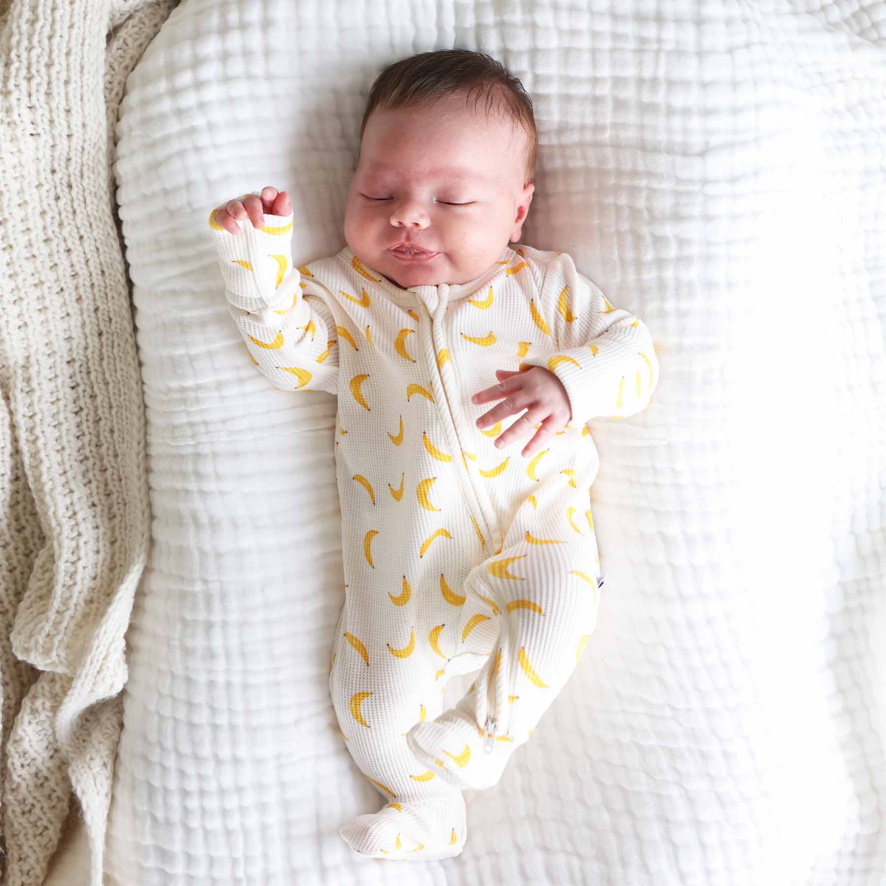  Go Bananas Bamboo Waffle Zipper Footie、mySite、layawaytickets