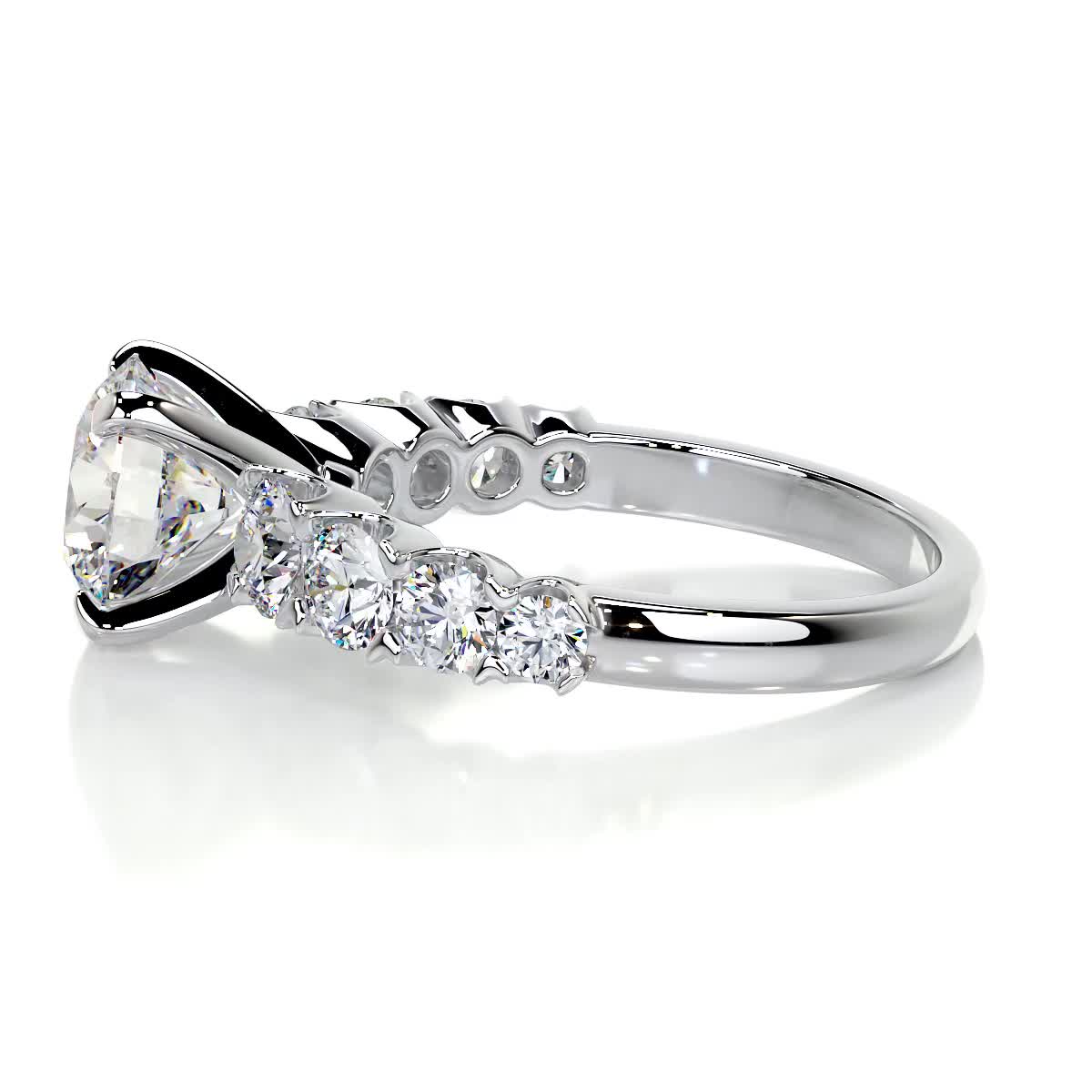 Mai Moissanite & Diamond Ring -Platinum、mySite、hinf8tx79