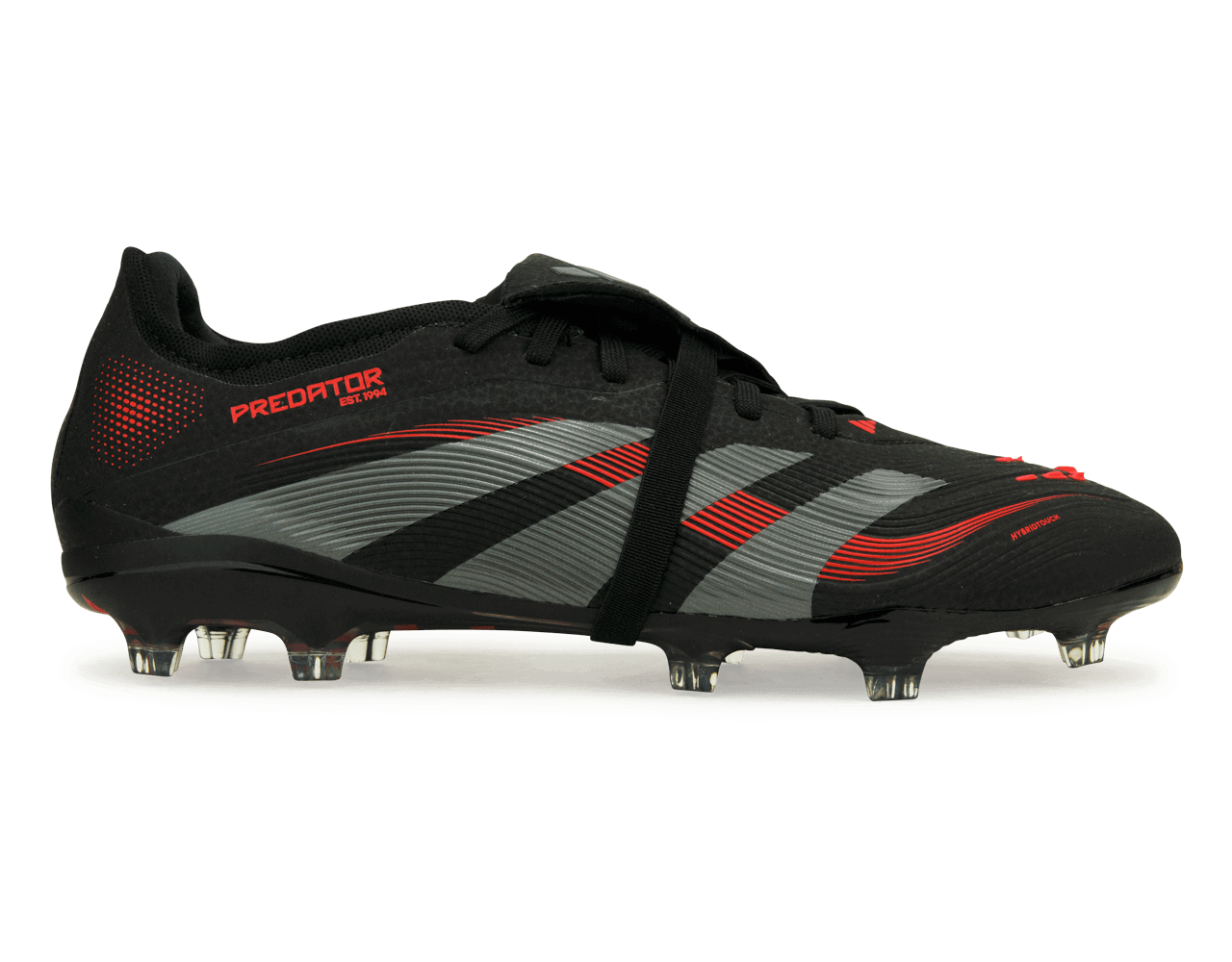 adidas Men's Predator Pro Foldover Tongue FG Black/Metallic/Red、mySite、noshort