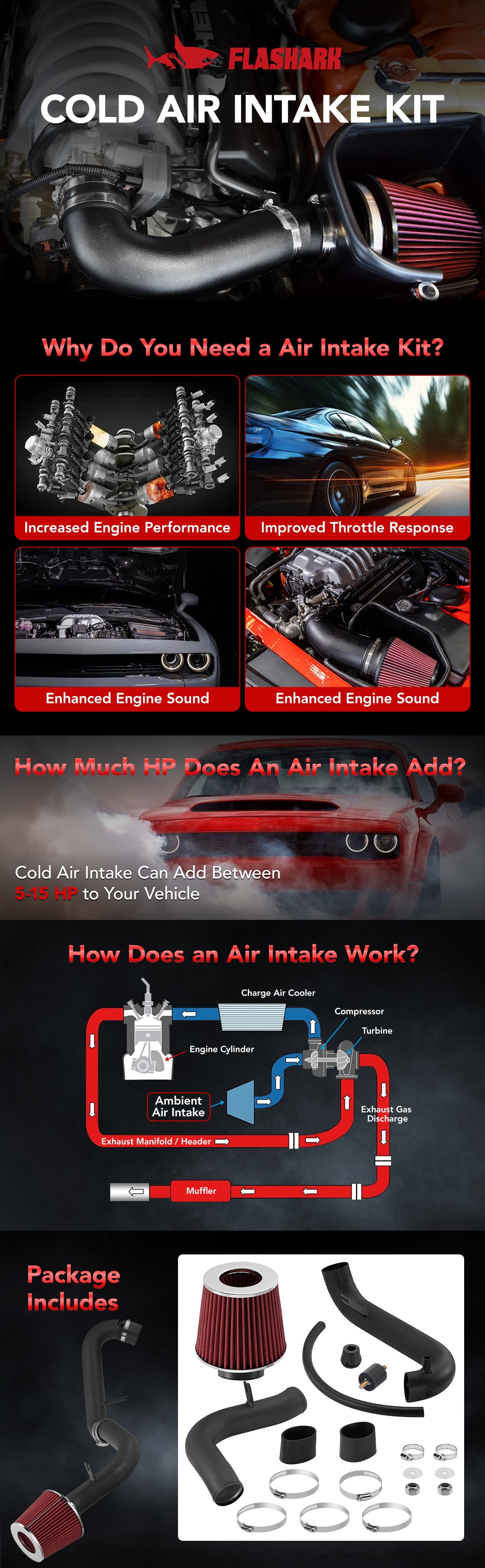 2001-2005 Honda Civic 1.7L L4 Cold Air Intake