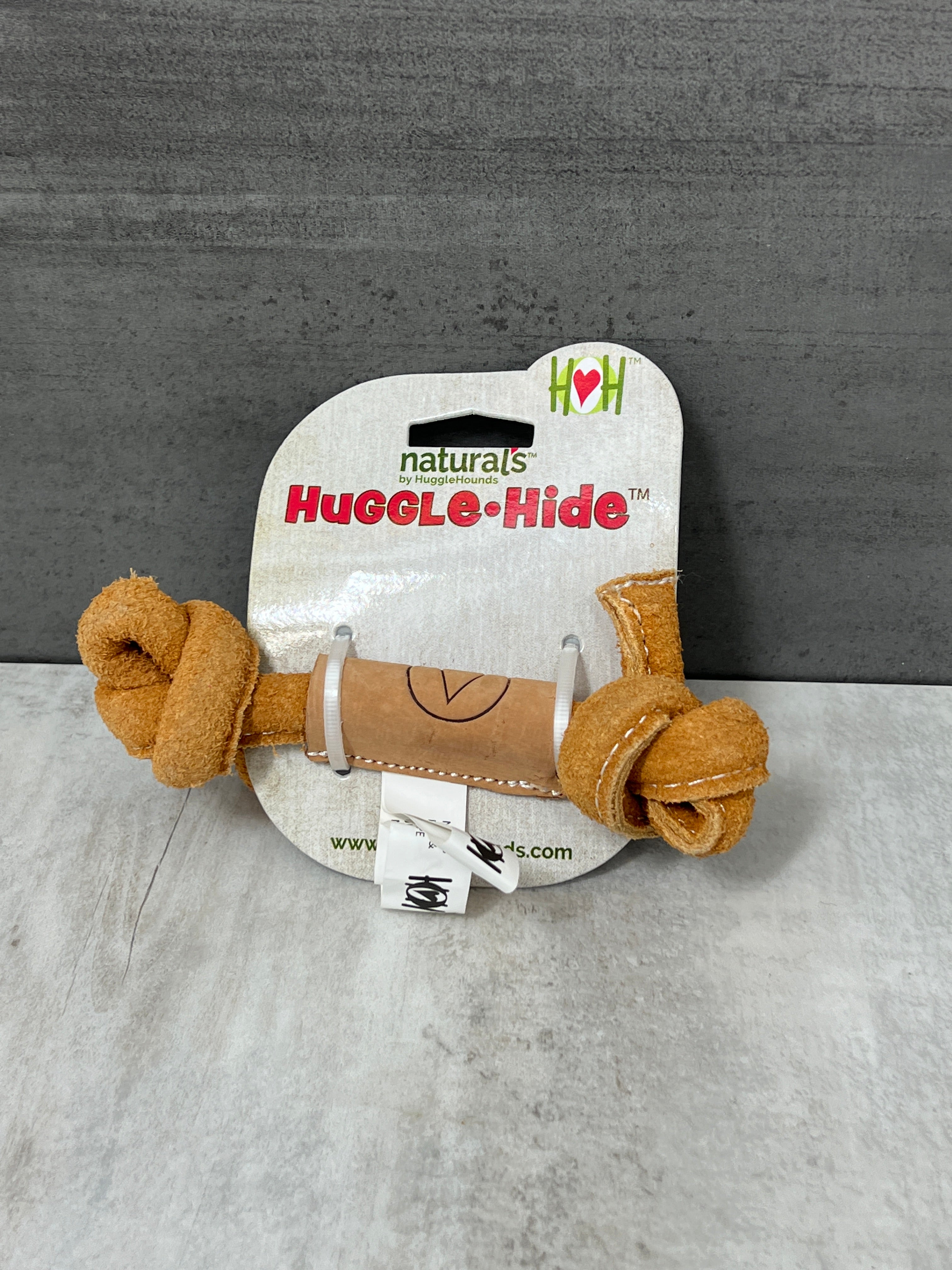 Huggle-Hide Leather Bone Dog Toy、mySite、garagedoors4me