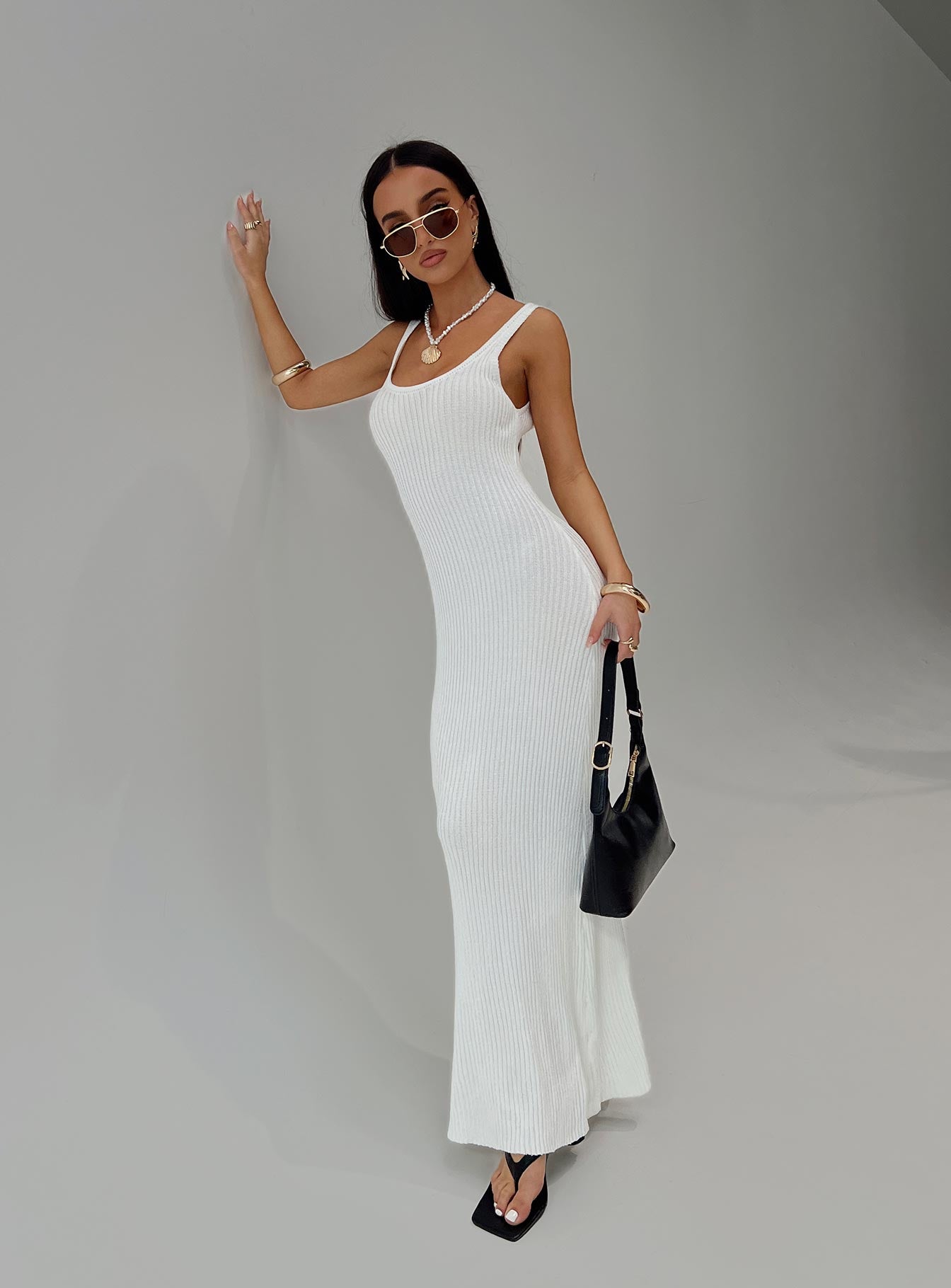Spirited Maxi Dress White、mySite、solidvoid