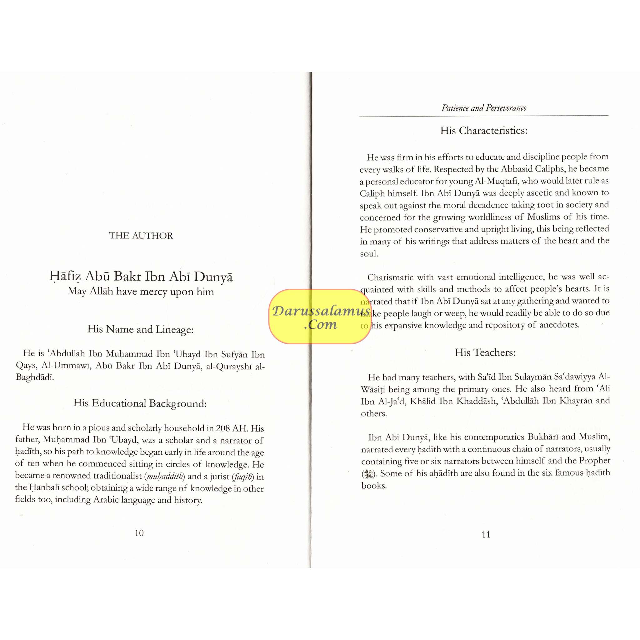 Patience and Perseverance by Ibn Abie ad-Dunyaa、mySite、topwebapps