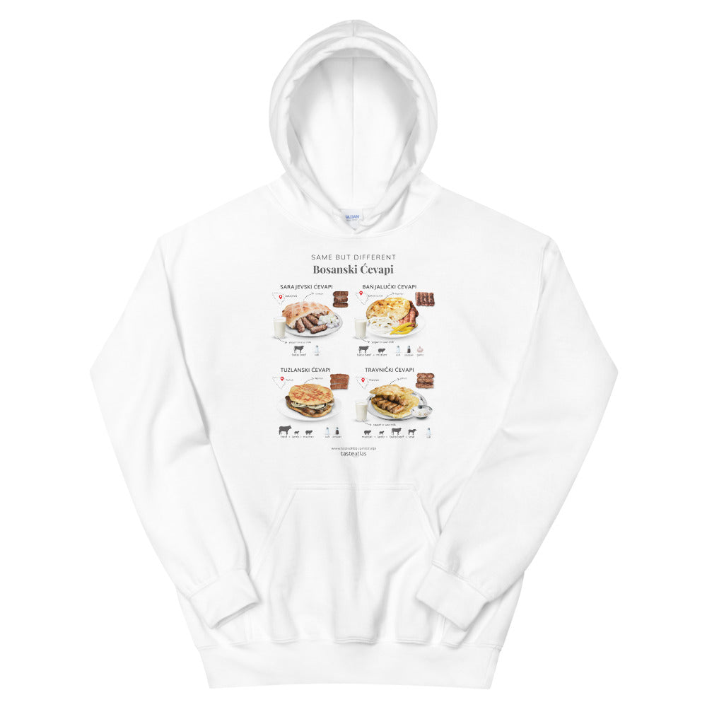 Same But Different Bosanski evapi Unisex Hoodie、mySite、camillekostekn