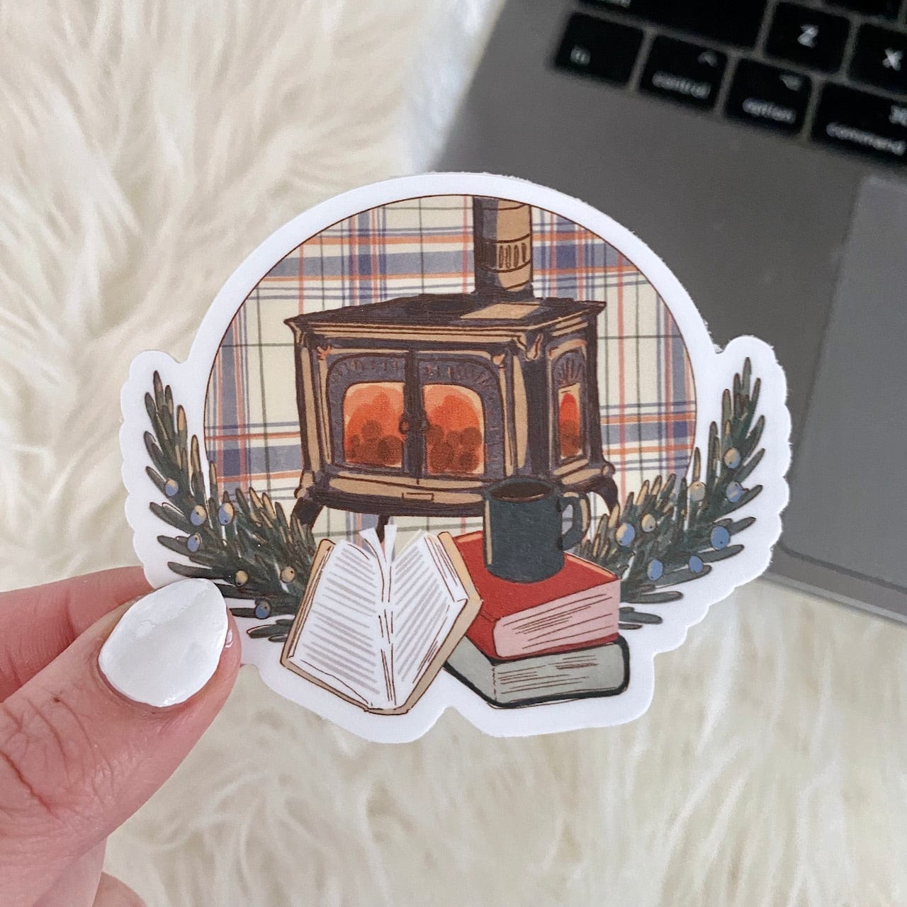  Cozy Fireplace Sticker、mySite、ghnorth