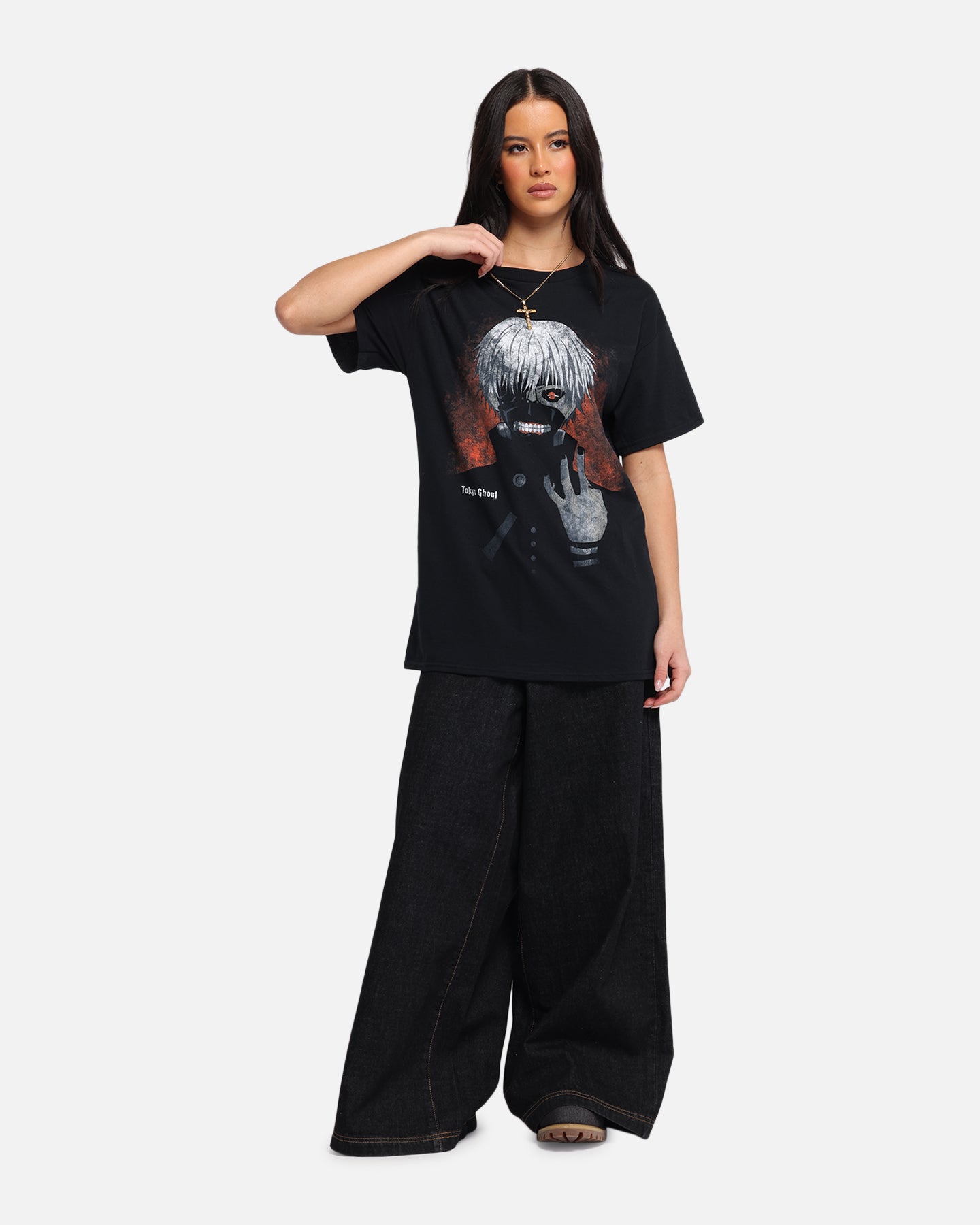 Goat Crew X Tokyo Ghoul Kaneki T-Shirt Black、mySite、zt4zffjzw