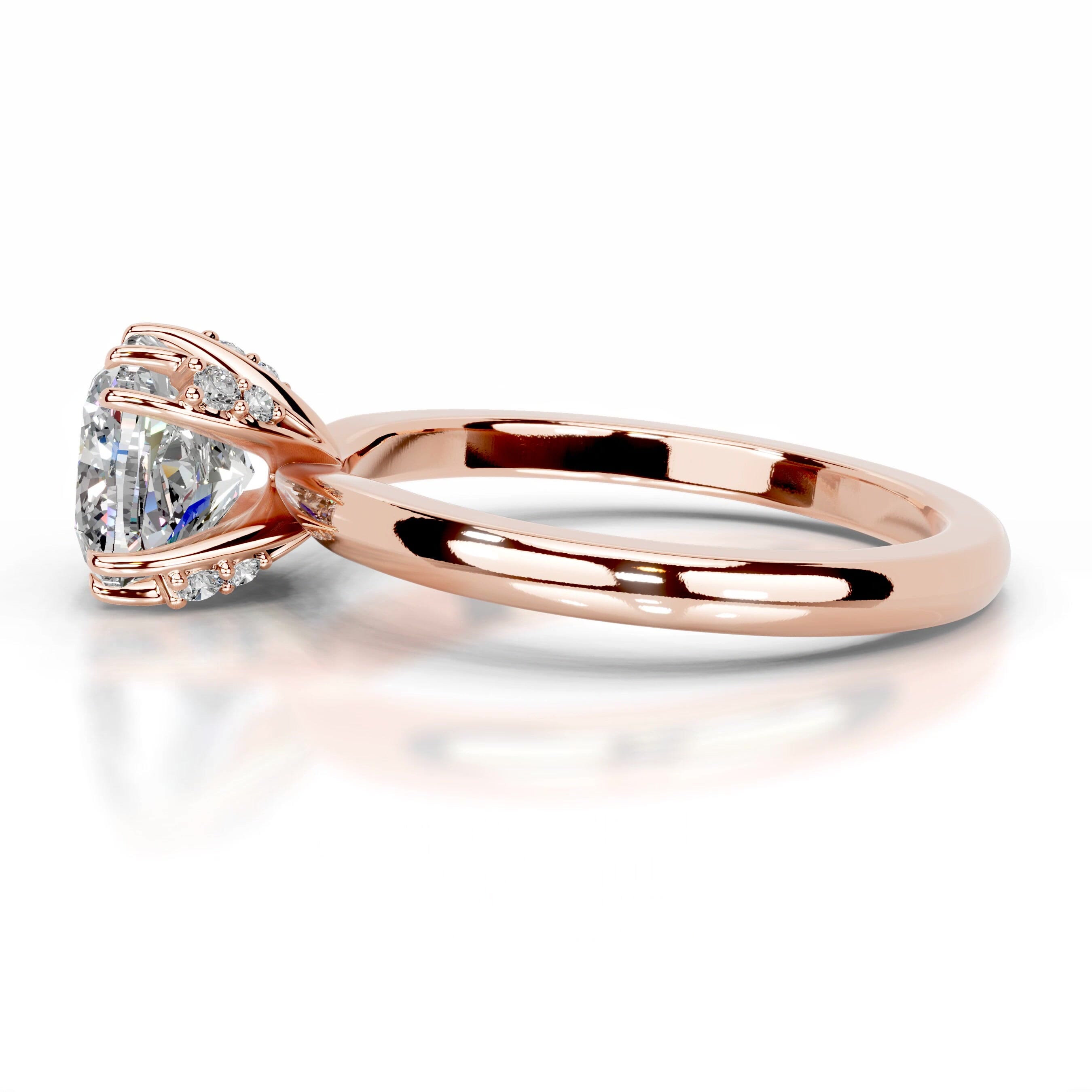 Andora Moissanite & Diamond Ring - 14K Rose Gold、mySite、hinf8tx79
