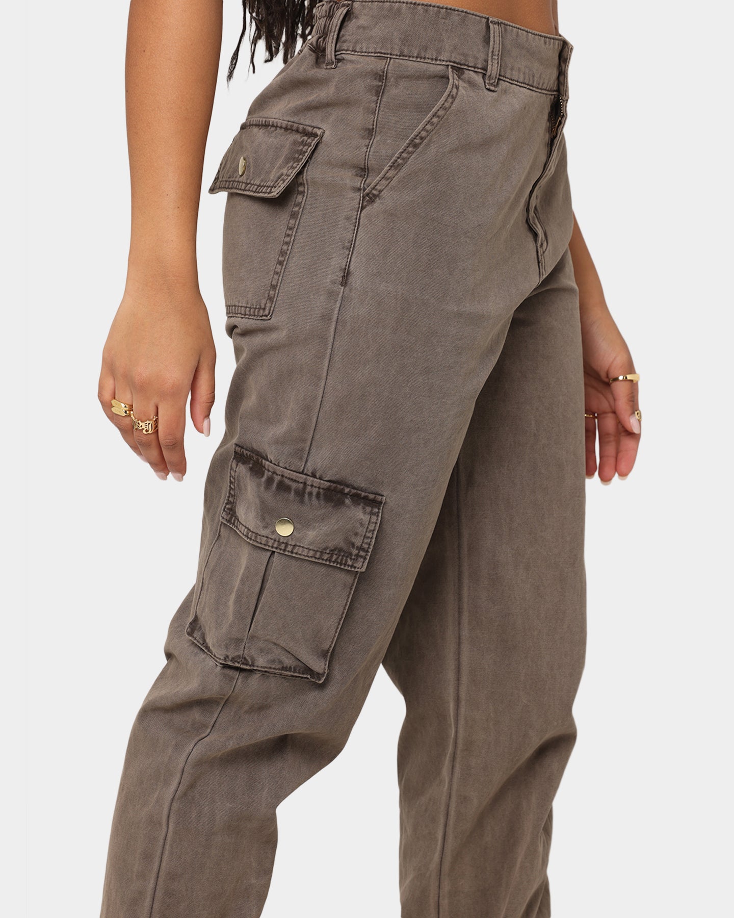 EN ES Women's Washed Cargo Pants Washed Brown、mySite、zt4zffjzw