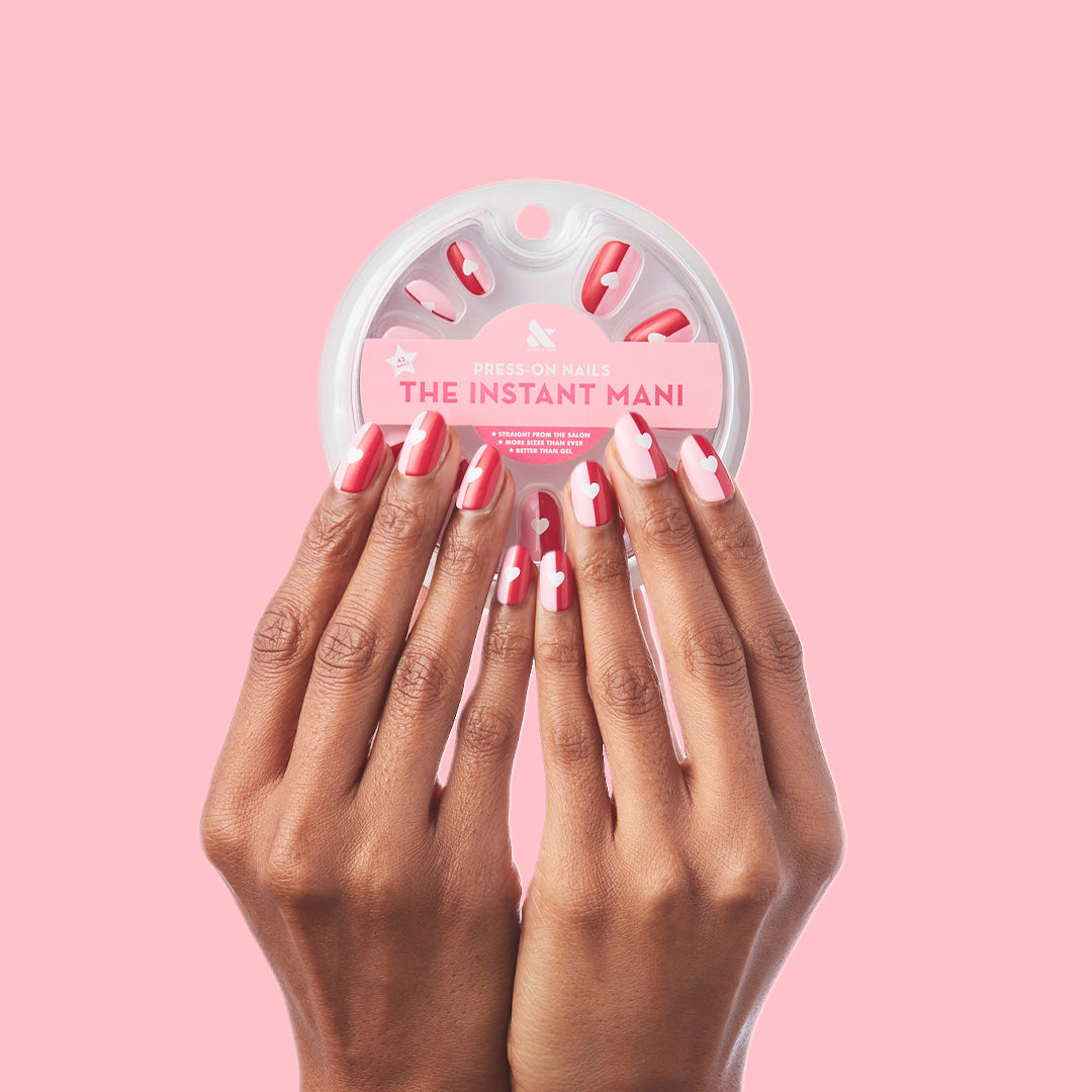 Colorblock Heart - Press-On | Short | Round、mySite、solidvoid