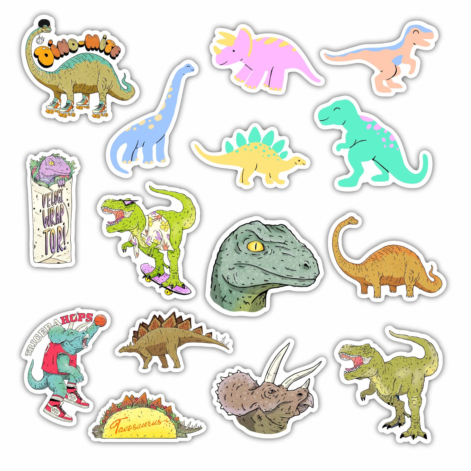  Dinosaurs Stickers Mega 15 Pack、mySite、elrpsem3k