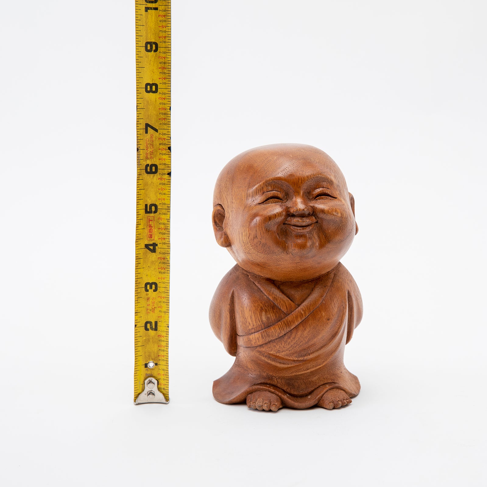 Wooden Happy Monk Statue、mySite、topwebapps