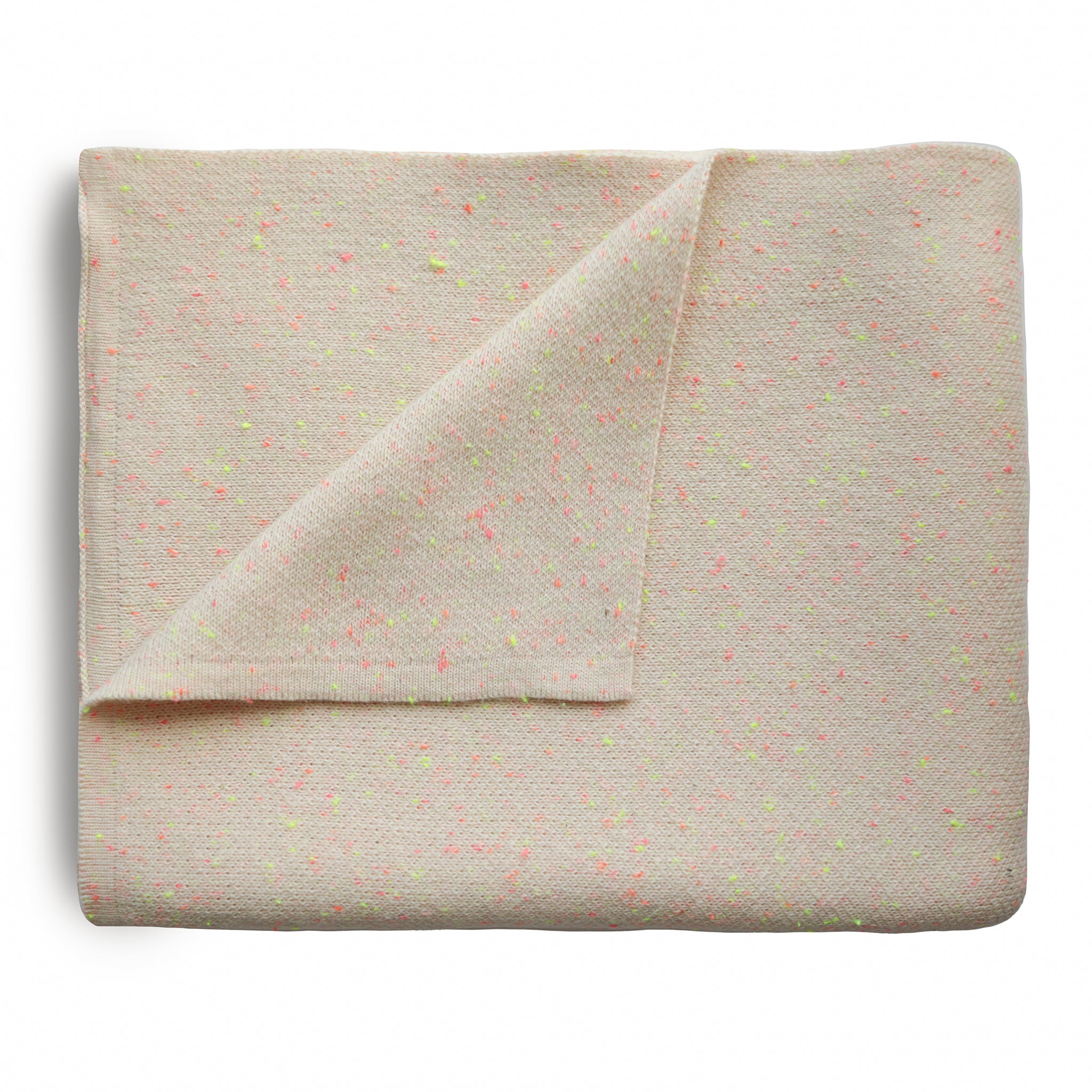 Knitted Confetti Baby Blanket - Peach、mySite、g9winljtr
