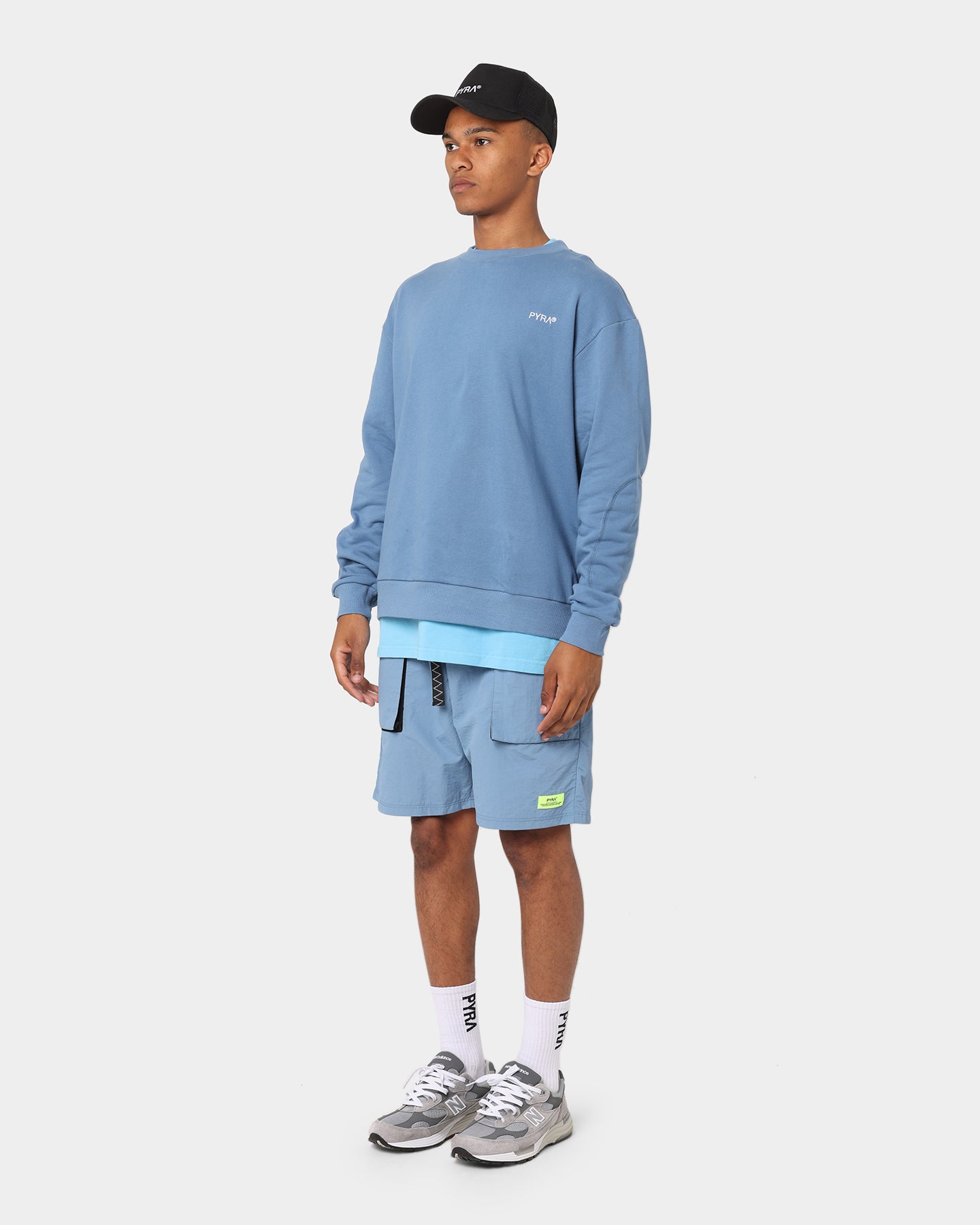 PYRA Future Nylon Shorts Blue、mySite、zt4zffjzw