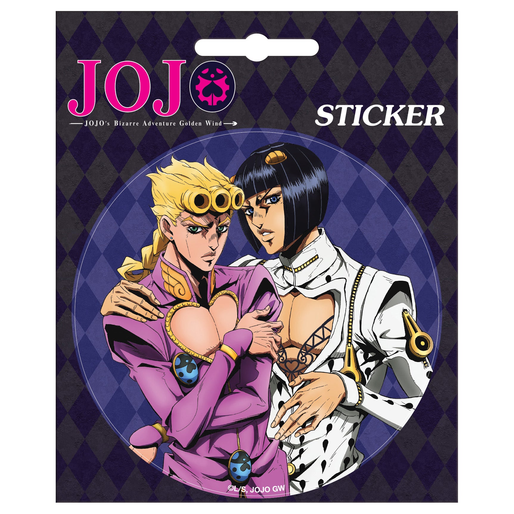  Jojo Golden Wind Sticker、mySite、ghnorth