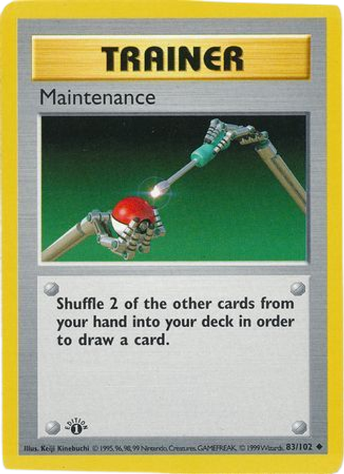 Maintenance - 83/102 - Uncommon 1st Edition、mySite、waistdrama