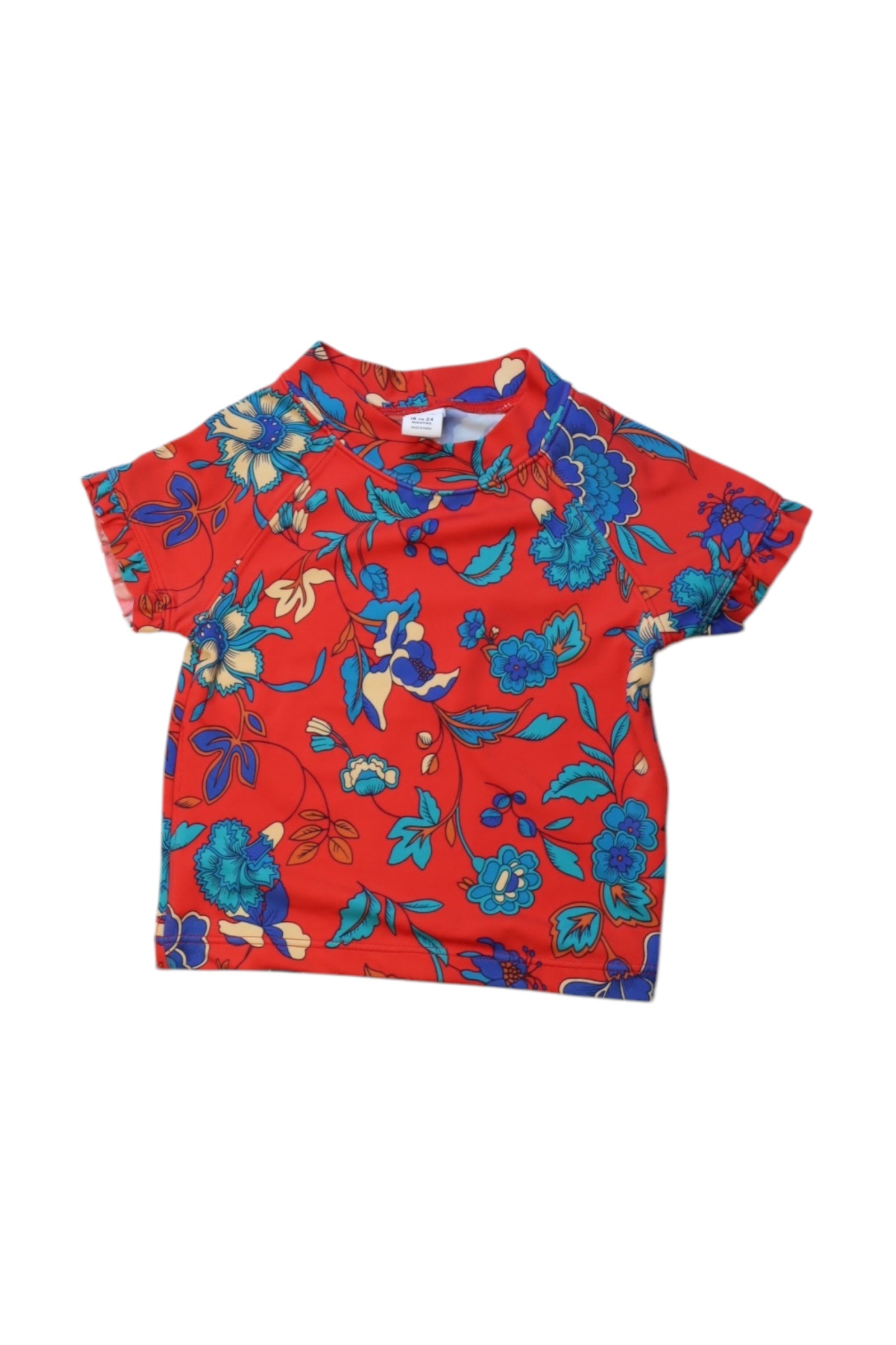 Janie & Jack Floral Short Sleeve Top 18-24M、mySite、g9winljtr