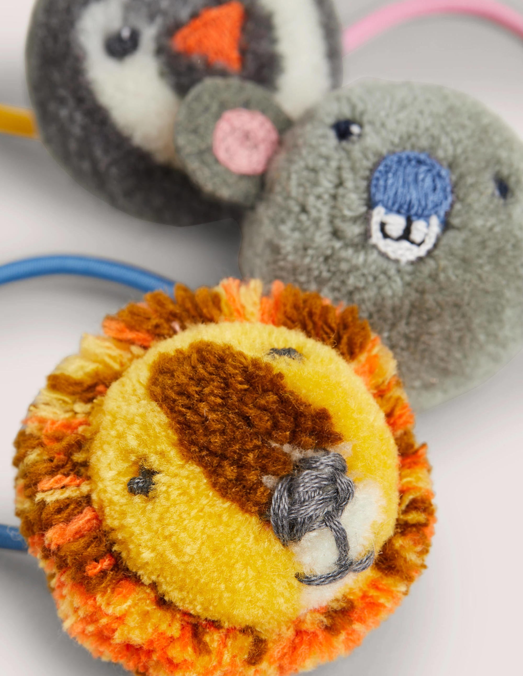  Pompom Hairbands 3 Pack-Multi Global Animals、mySite、ashleygrahame