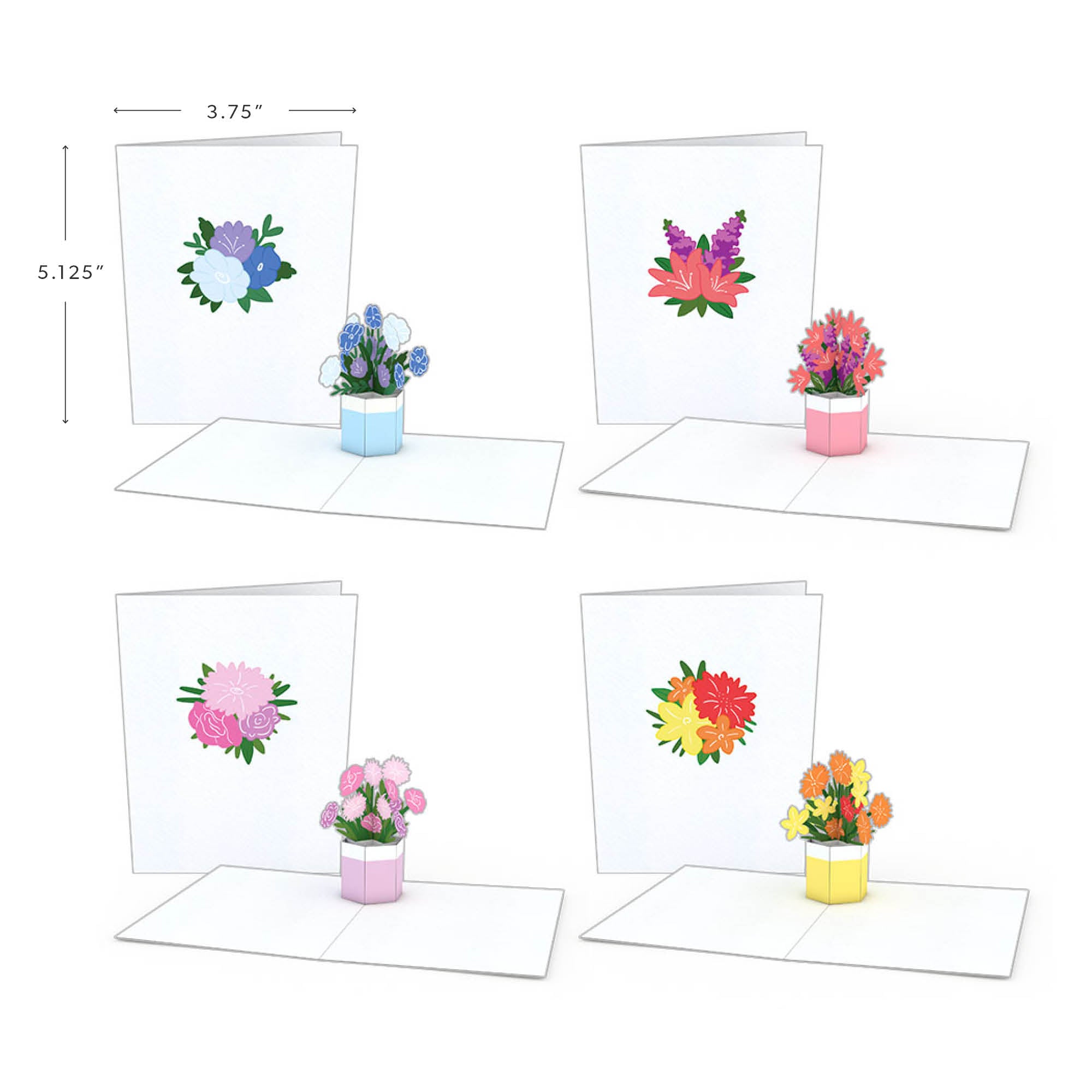 Flower Pot Notecards (Assorted 4-Pack)、mySite、solidvoid