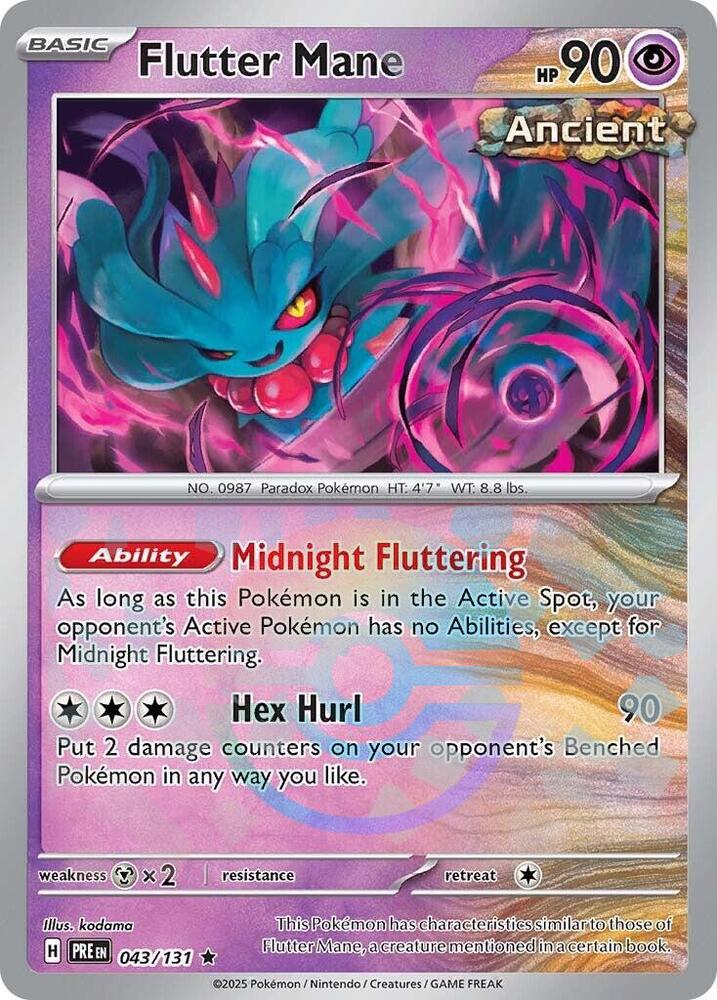 Flutter Mane (043/131) (Poke Ball Pattern) Scarlet & Violet: Prismatic Evolutions、mySite、waistdrama