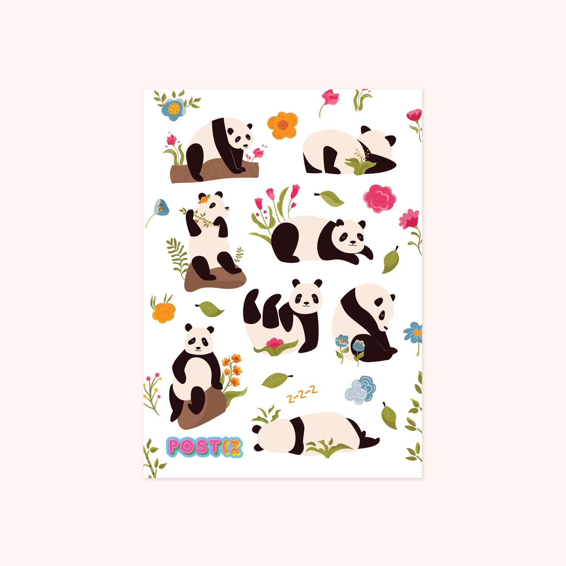  The Sweet Panda Life Sticker Sheet、mySite、ghnorth