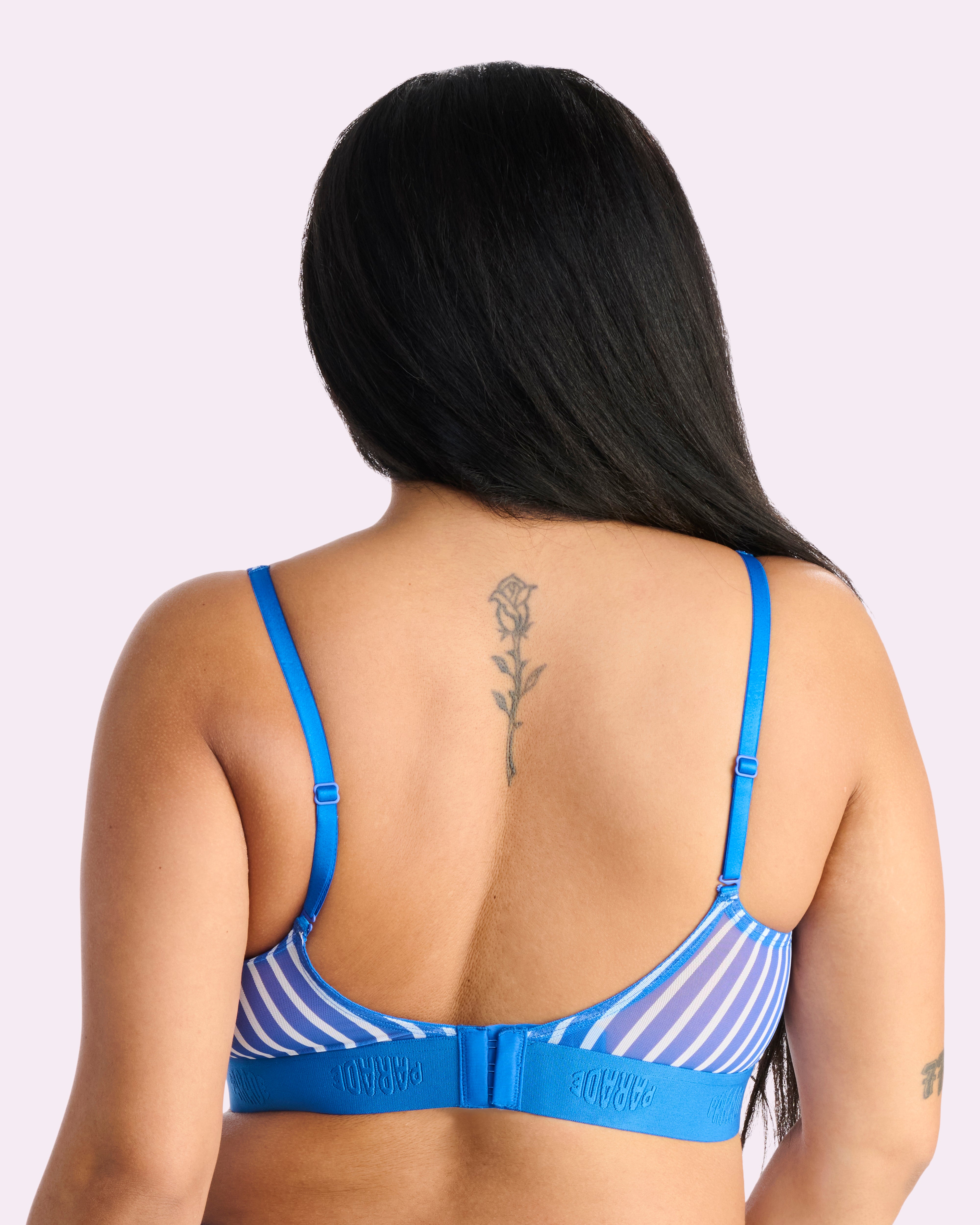 Silky Mesh Scoop Bralette | Silky Mesh (Paradise Stripe)、mySite、bengalsvssteelers