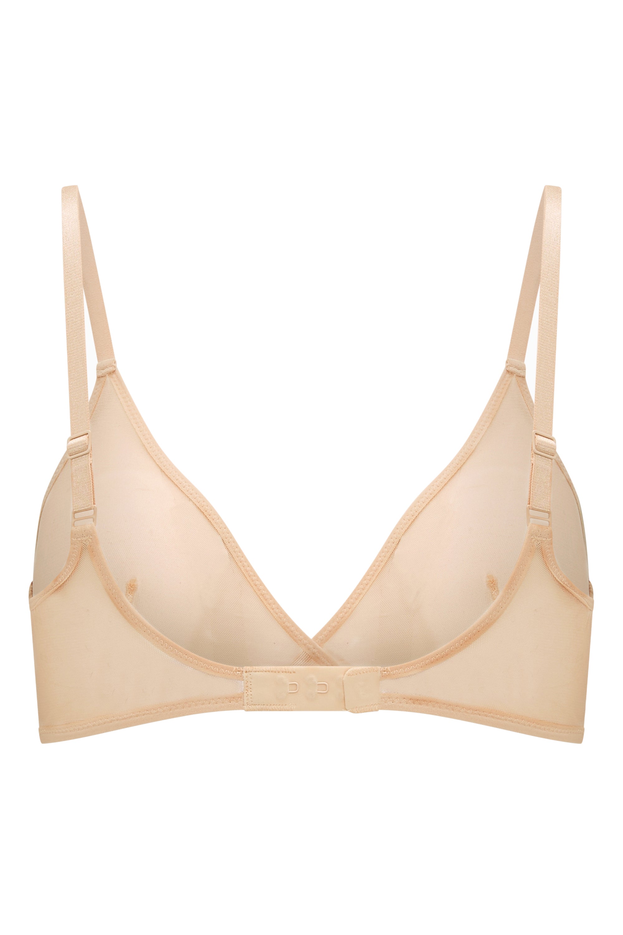 Soft Mesh Single Layer Triangle Bra in Beige、mySite、solidvoid