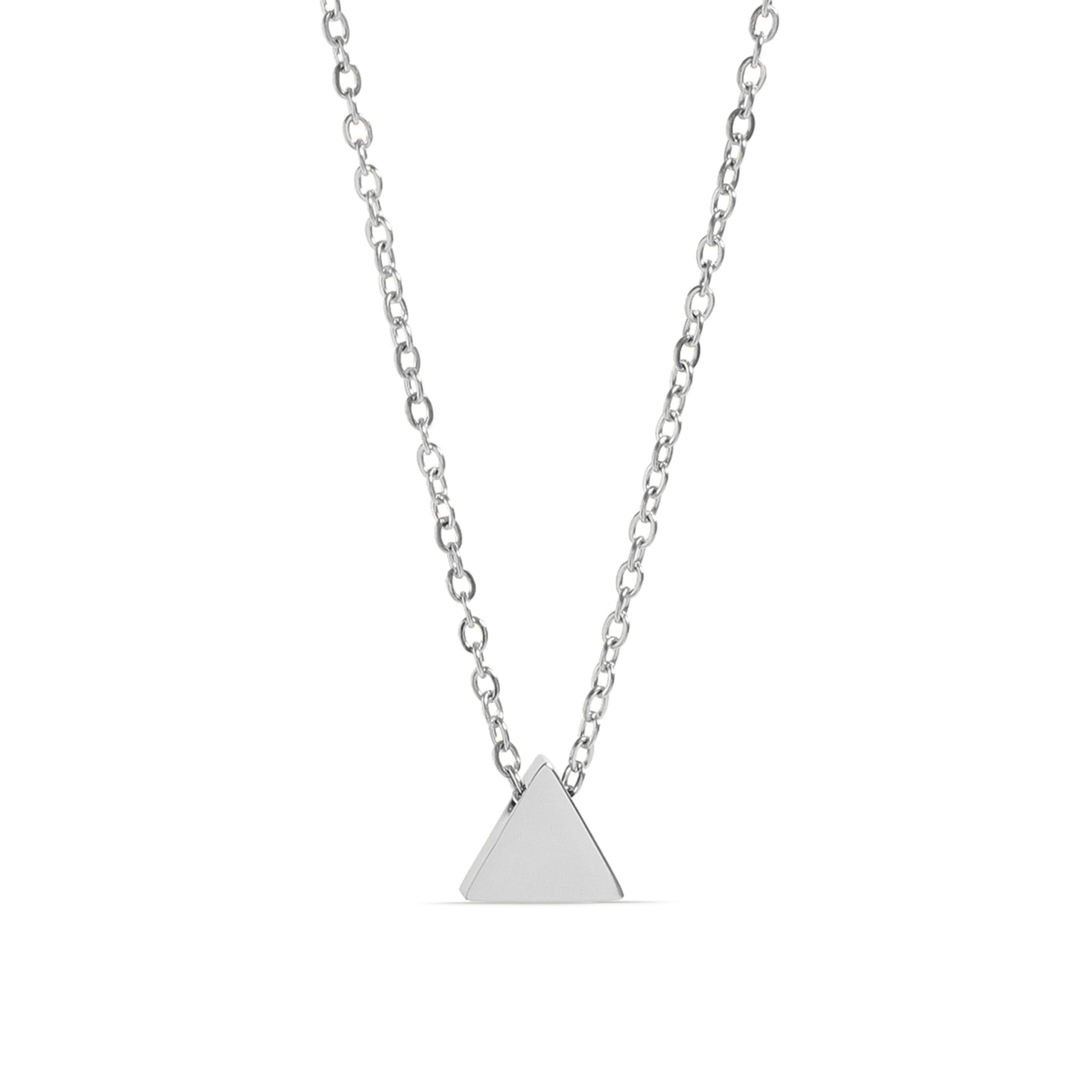 18K Gold PVD Stainless Steel Mini Triangle Necklace / SBB0345、mySite、dreamappss