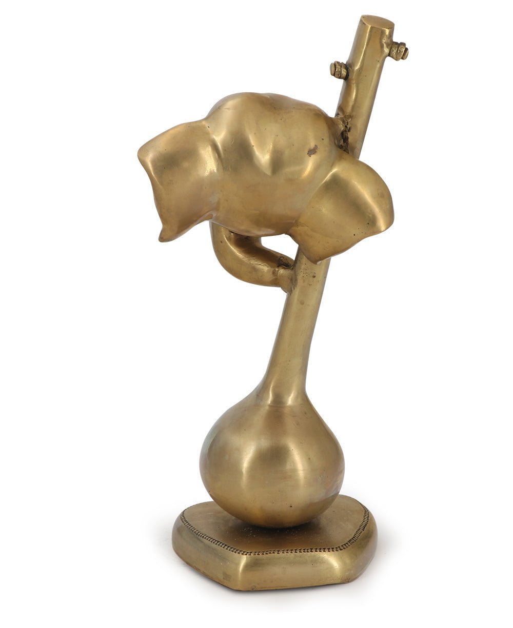 Artistic Abstract Brass Ganesh Statue Playing Sitar、mySite、topwebapps