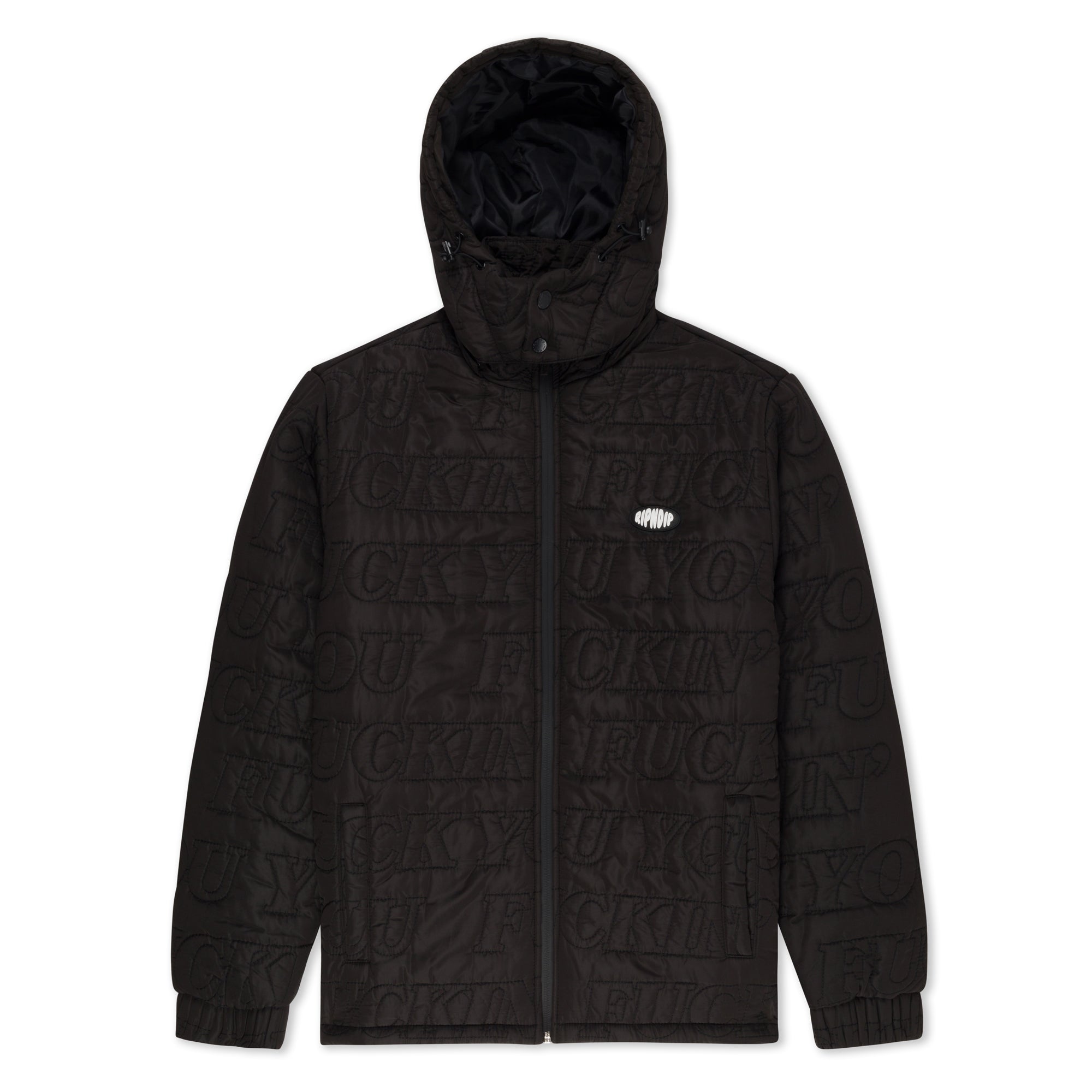  Fuckin Fuck Puffer Jacket (Black)、mySite、merchandisen
