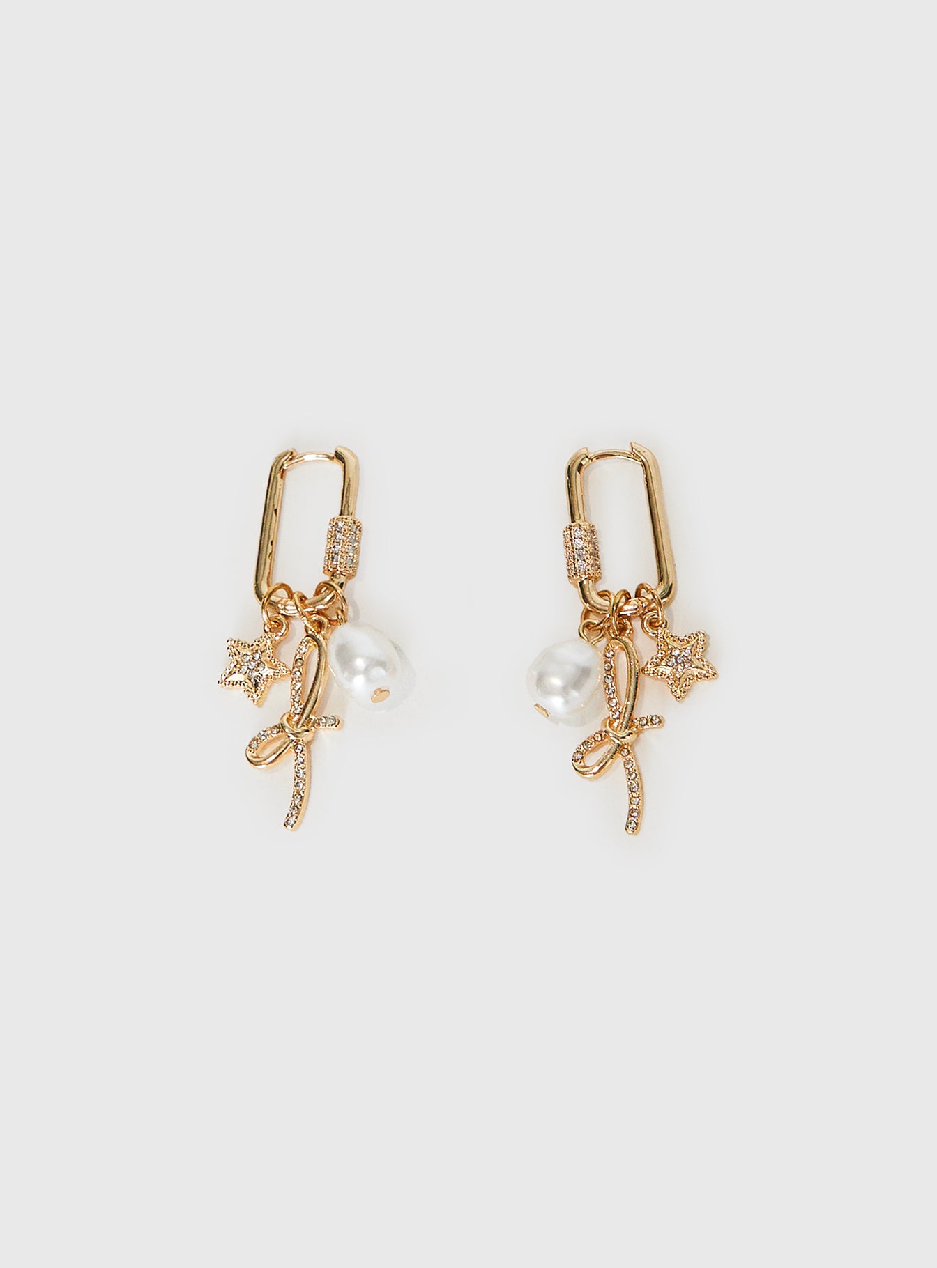 Plus One Charm Earrings Gold、mySite、solidvoid
