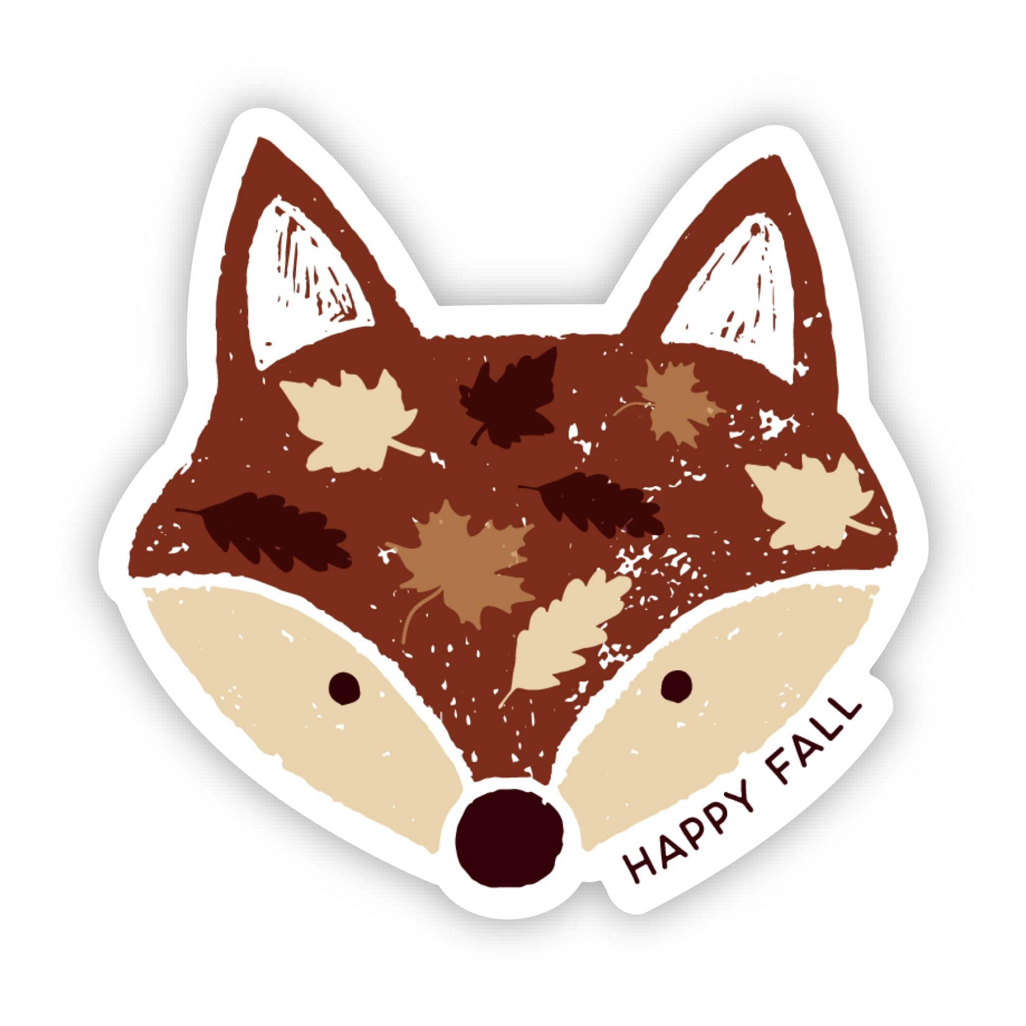  Happy Fall Fox & Leaf Sticker、mySite、ghnorth