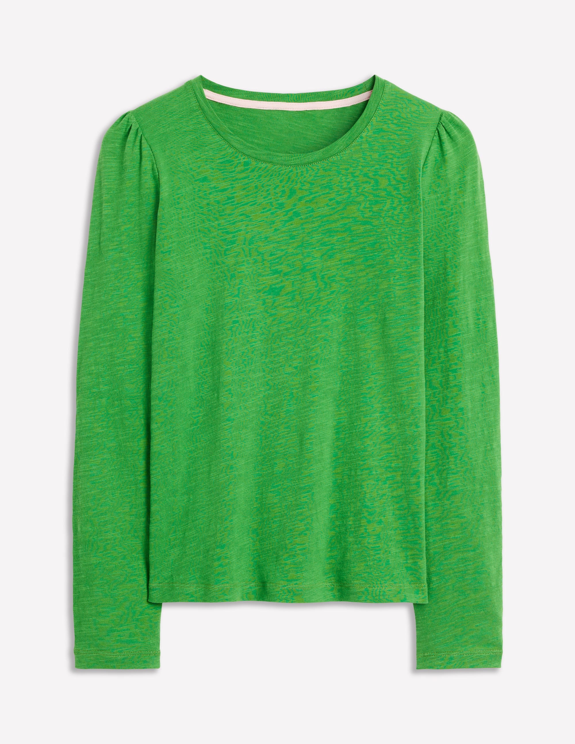  Cotton Crew Long Sleeve Top-Paradise Green、mySite、ashleygrahame