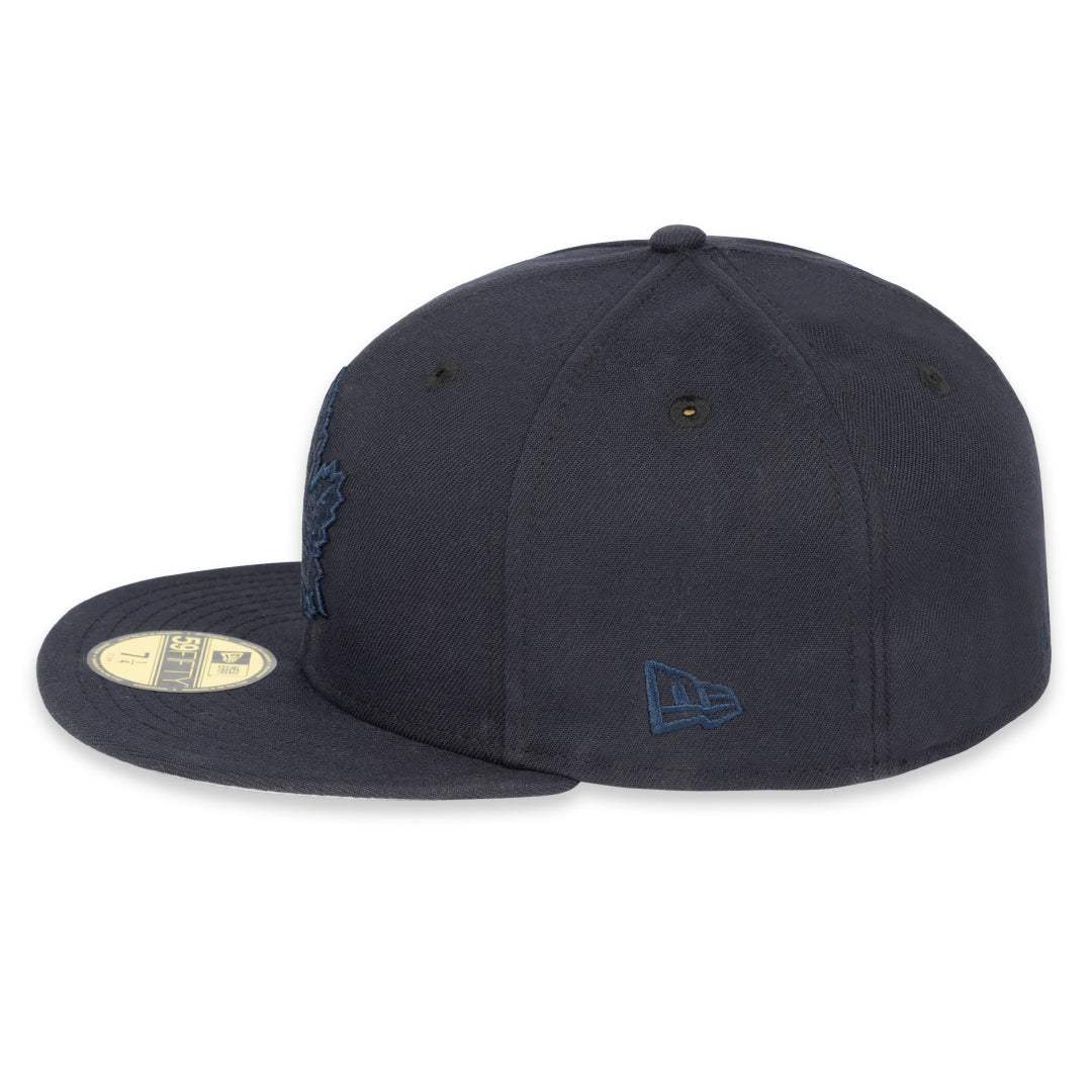 59FIFTY Tonal Prim Logo Fitted Hat - NAVY