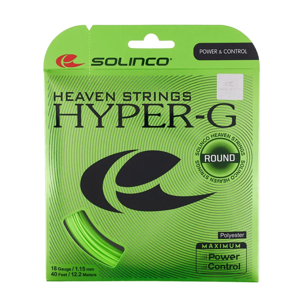 Solinco Hyper-G Round 18/1.15 Tennis String (Green)