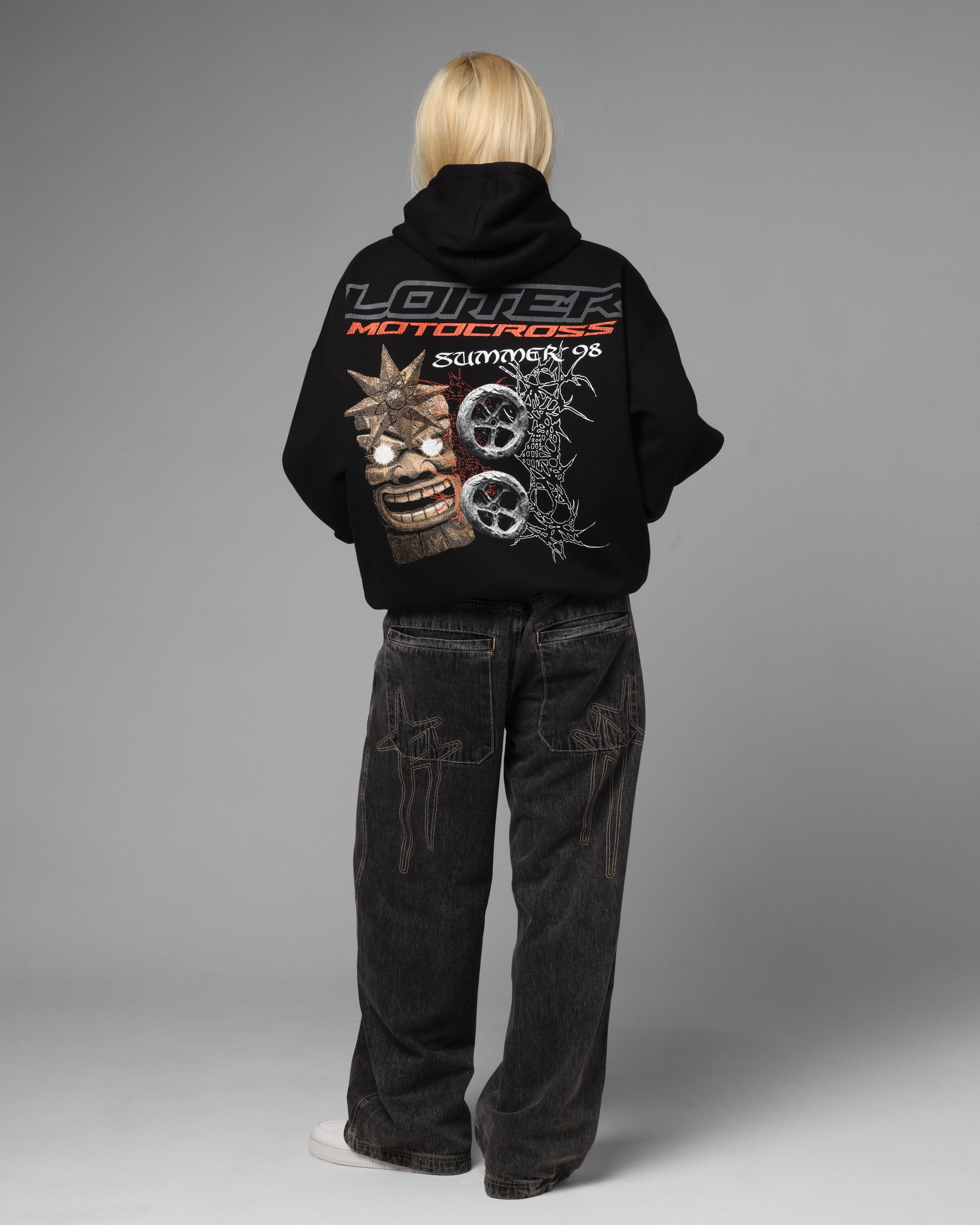 Loiter Summer Motocross Hoodie Black、mySite、zt4zffjzw