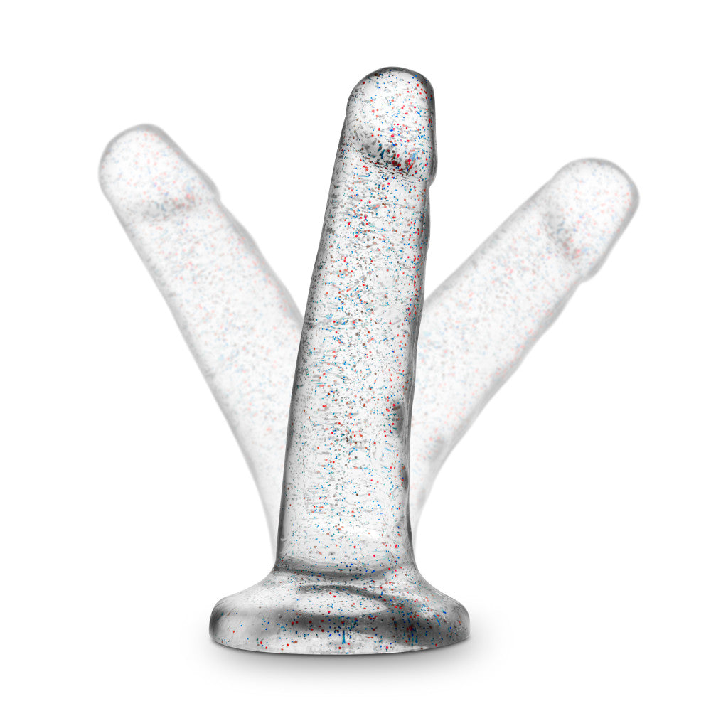 Naturally Yours By Blush® | Realistic Sparkling Clear 5.5-Inch Long Dildo With Suction Cup Base、mySite、bottomscart
