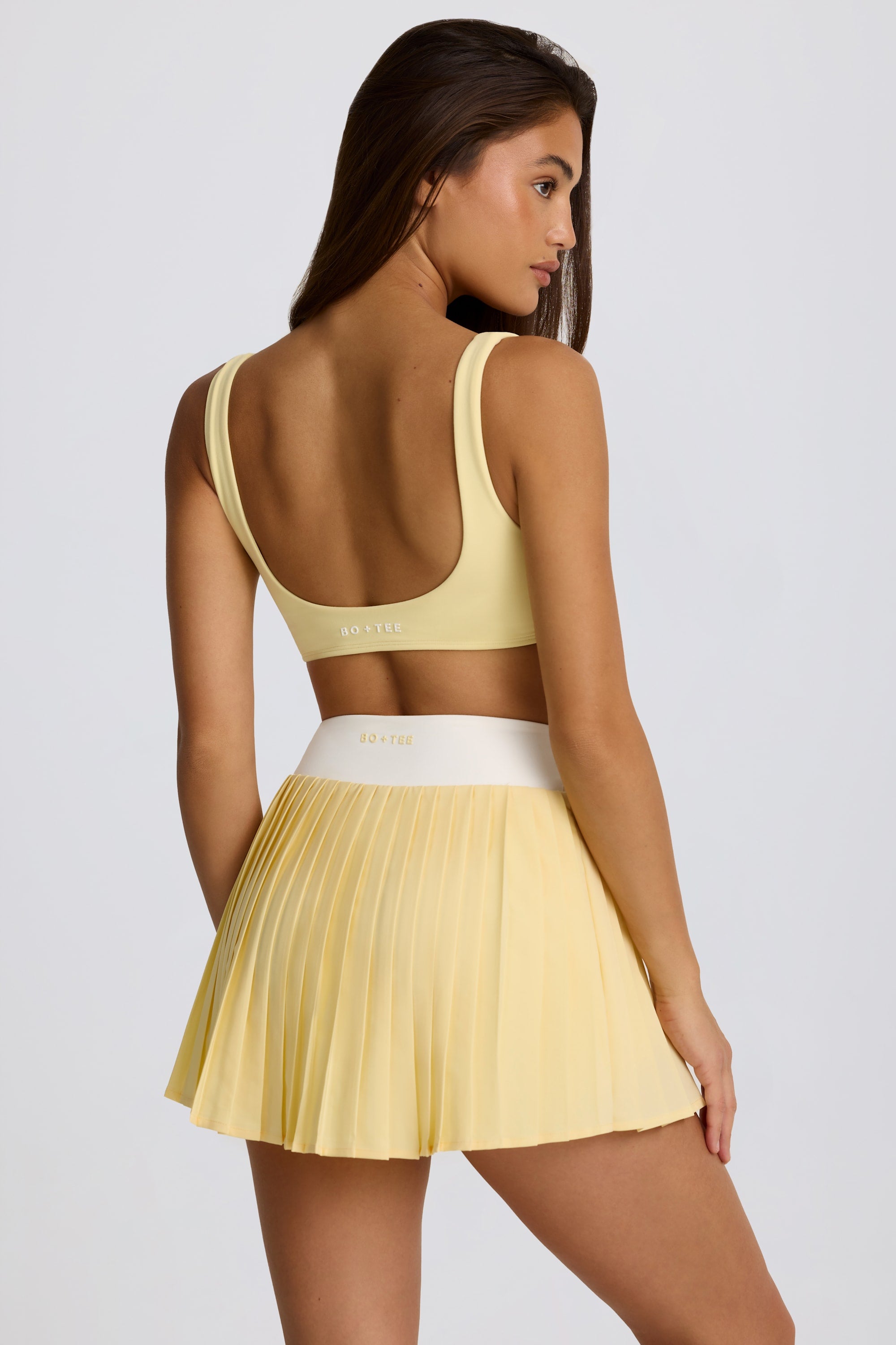 Soft Active Crossover Pleated Mini Skort in Lemon、mySite、sugarbowlscore