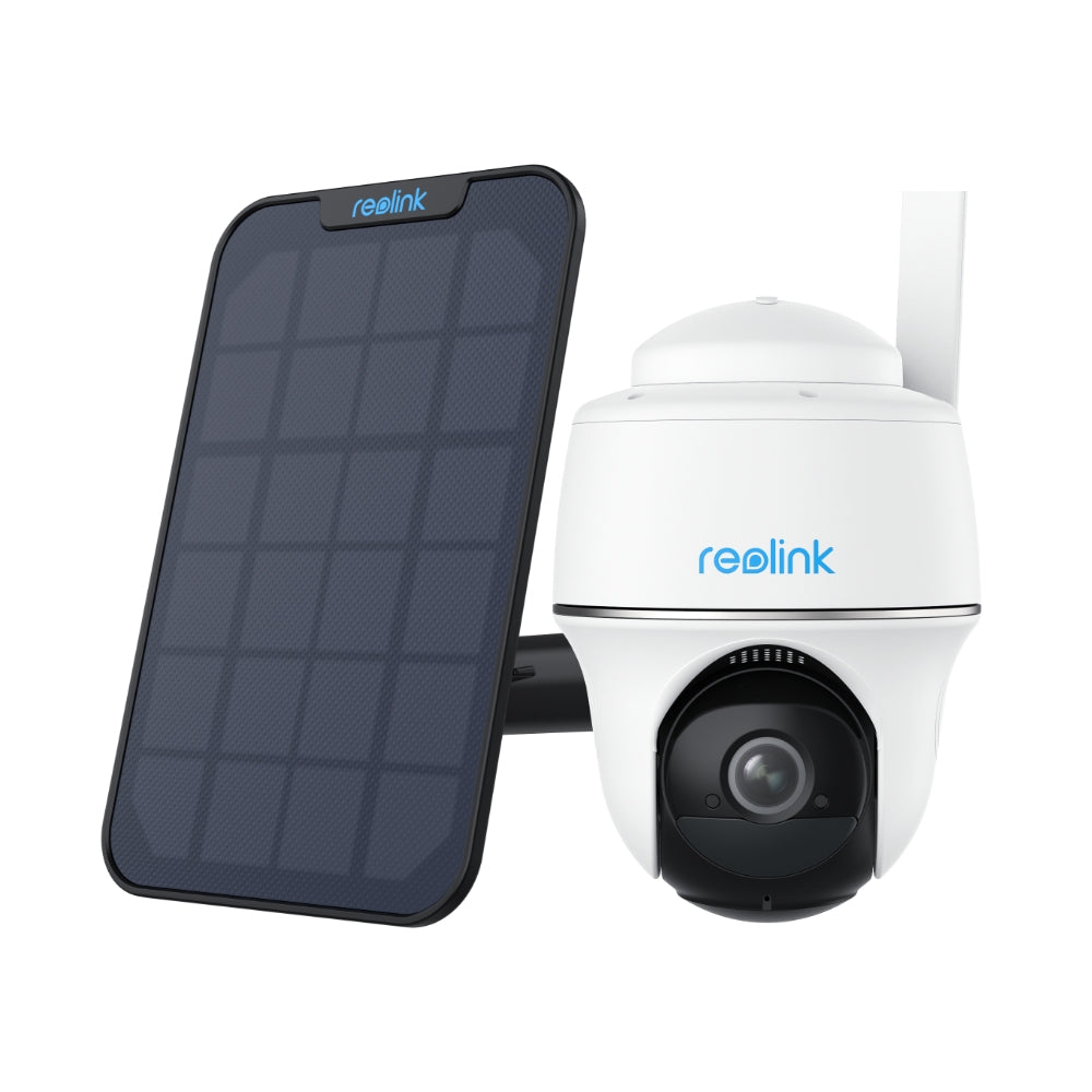 Reolink 2K+ 5MP 4G LTE Pan-Tilt Battery/Solar-Powered Camera Go PT Plus+Solar Panel(Black)、mySite、camillekostekn