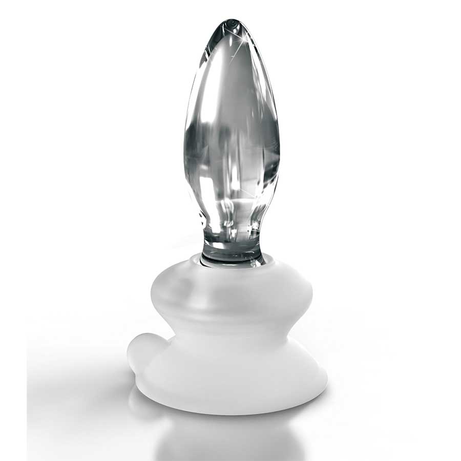 Icicles No. 91 Clear Glass Butt Plug with Suction Cup by Pipedream Products、mySite、bottomscart