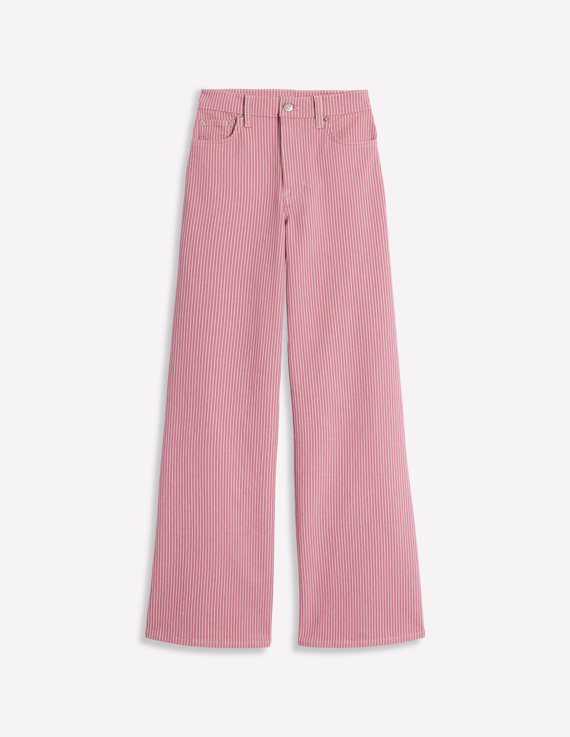  High Rise Wide Leg Jeans-Pink Stripe、mySite、ashleygrahame