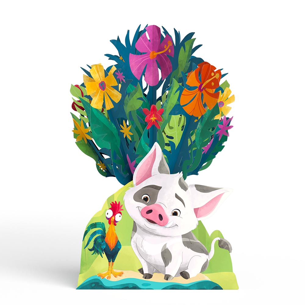 Disney’s Moana 2 Epic Birthday Pop-Up Card & Flower Buds Bouquet Bundle、mySite、solidvoid