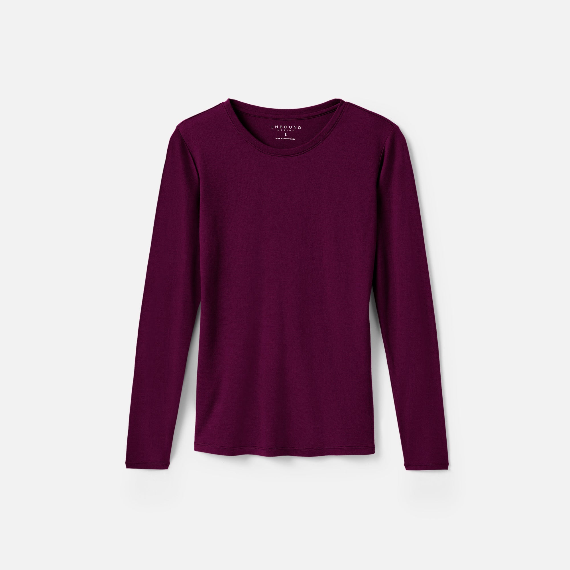 Women's Long Sleeve Merino Crew、mySite、noshort