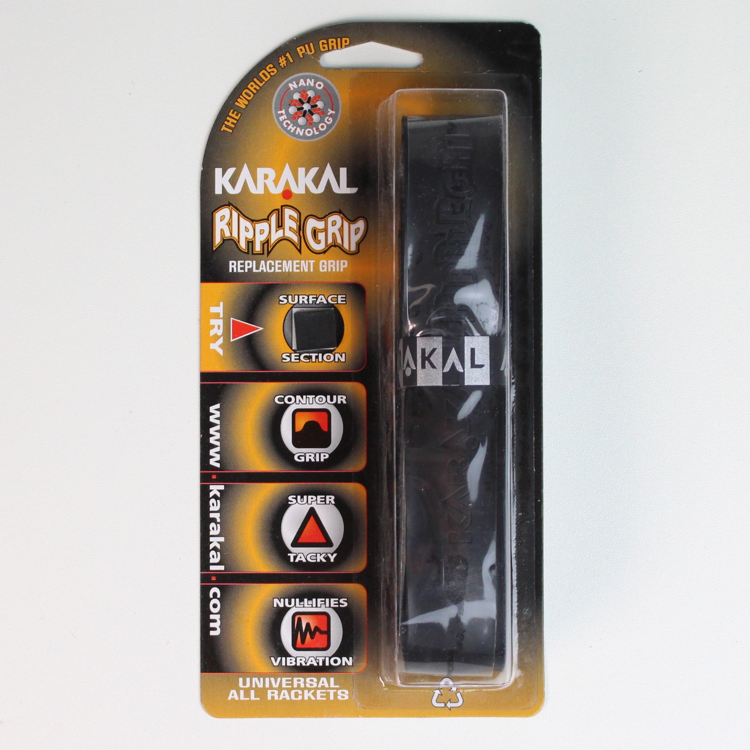 Karakal Ripple Replacement Grip (Black)