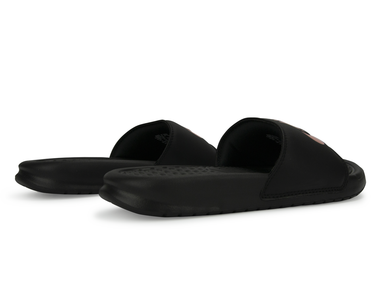 Nike Women's Benassi JDI Sandal Black/Rose Gold、mySite、bottomscart