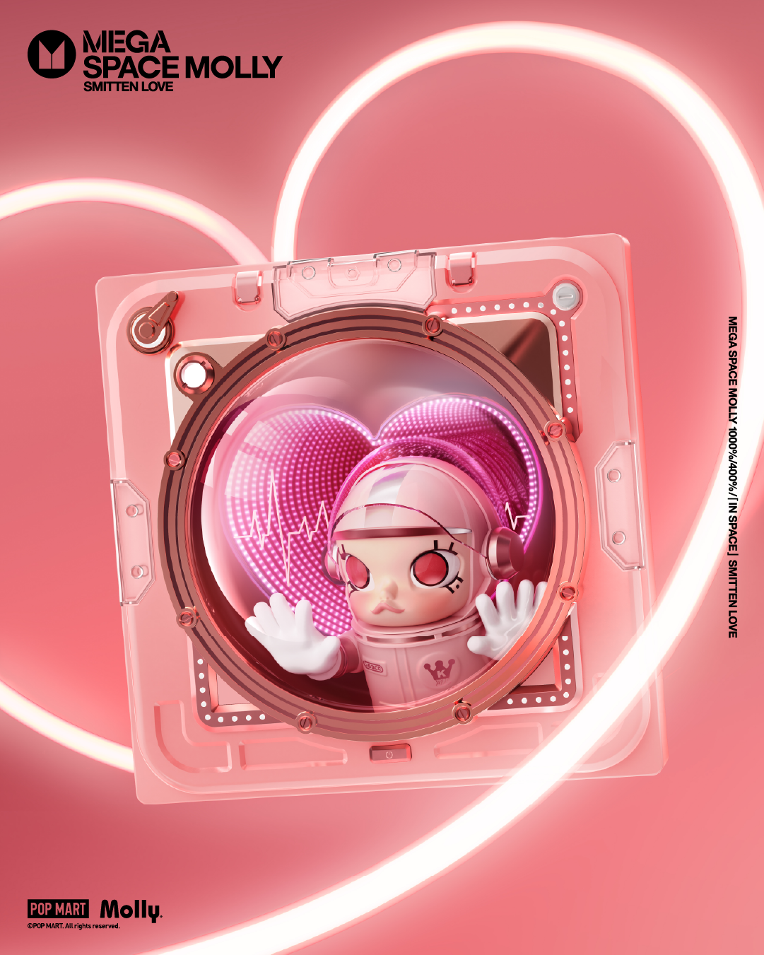  POP MART MEGA SPACE MOLLY 1000% SMITTEN LOVE、mySite、greenlandpopulation