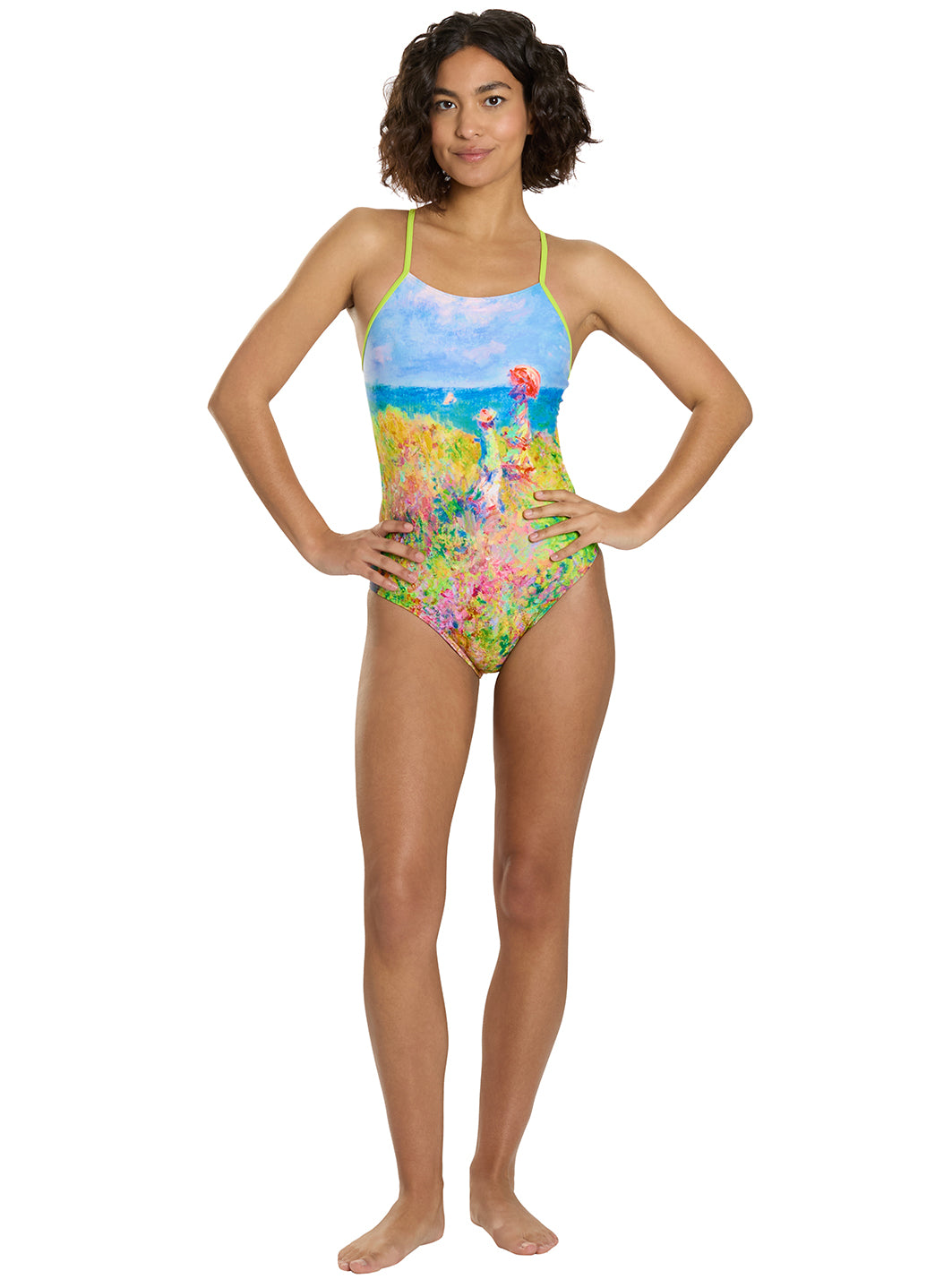 Sporti Seaside Impression Micro Back One Piece Swimsuit (26-40)、mySite、noshort