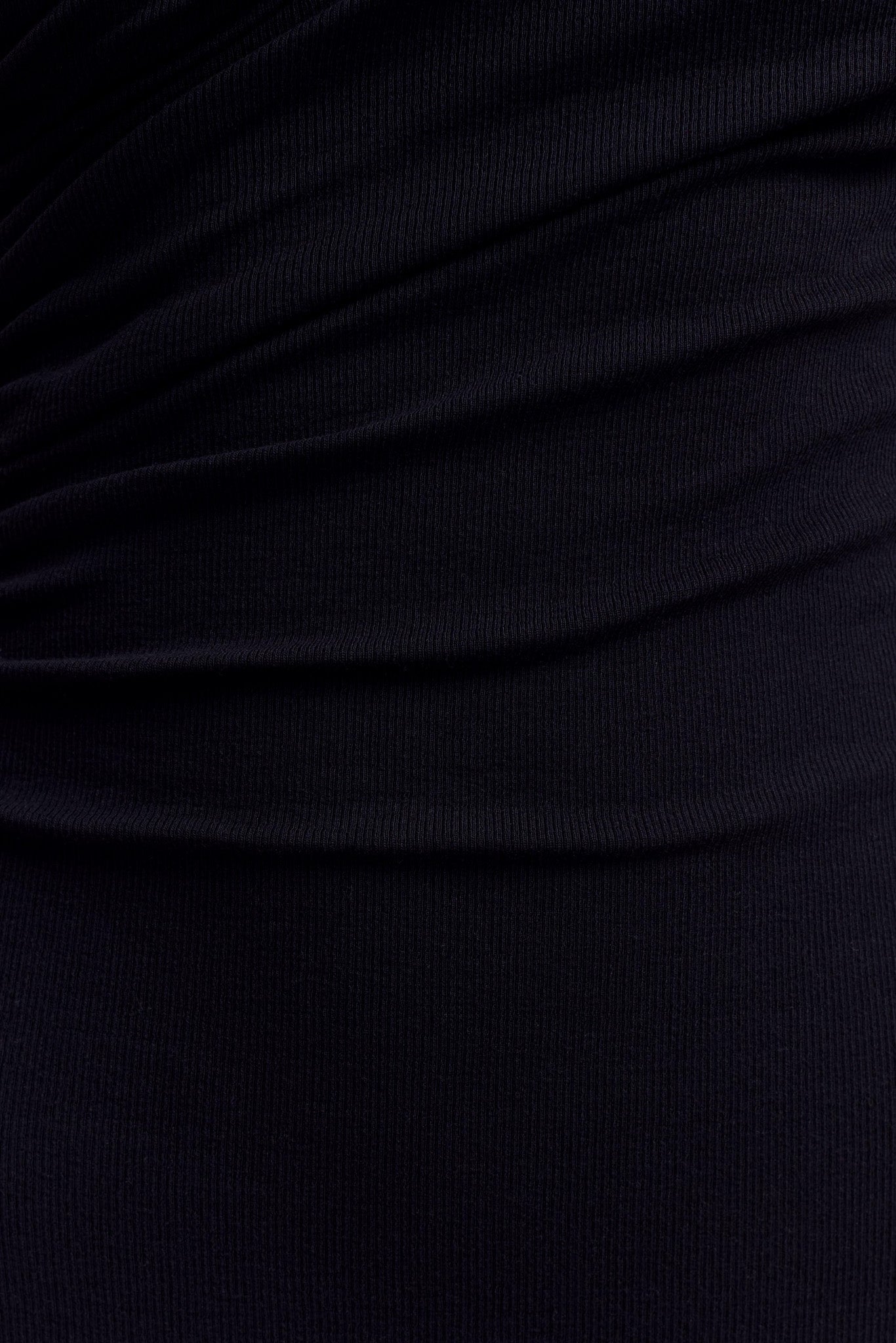 Anastasia One Shoulder Modal Midi Dress - Black、mySite、solidvoid