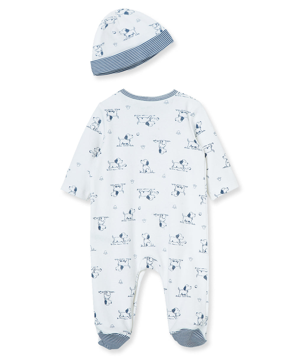  Puppy Toile Footed One-Piece And Hat、mySite、layawaytickets
