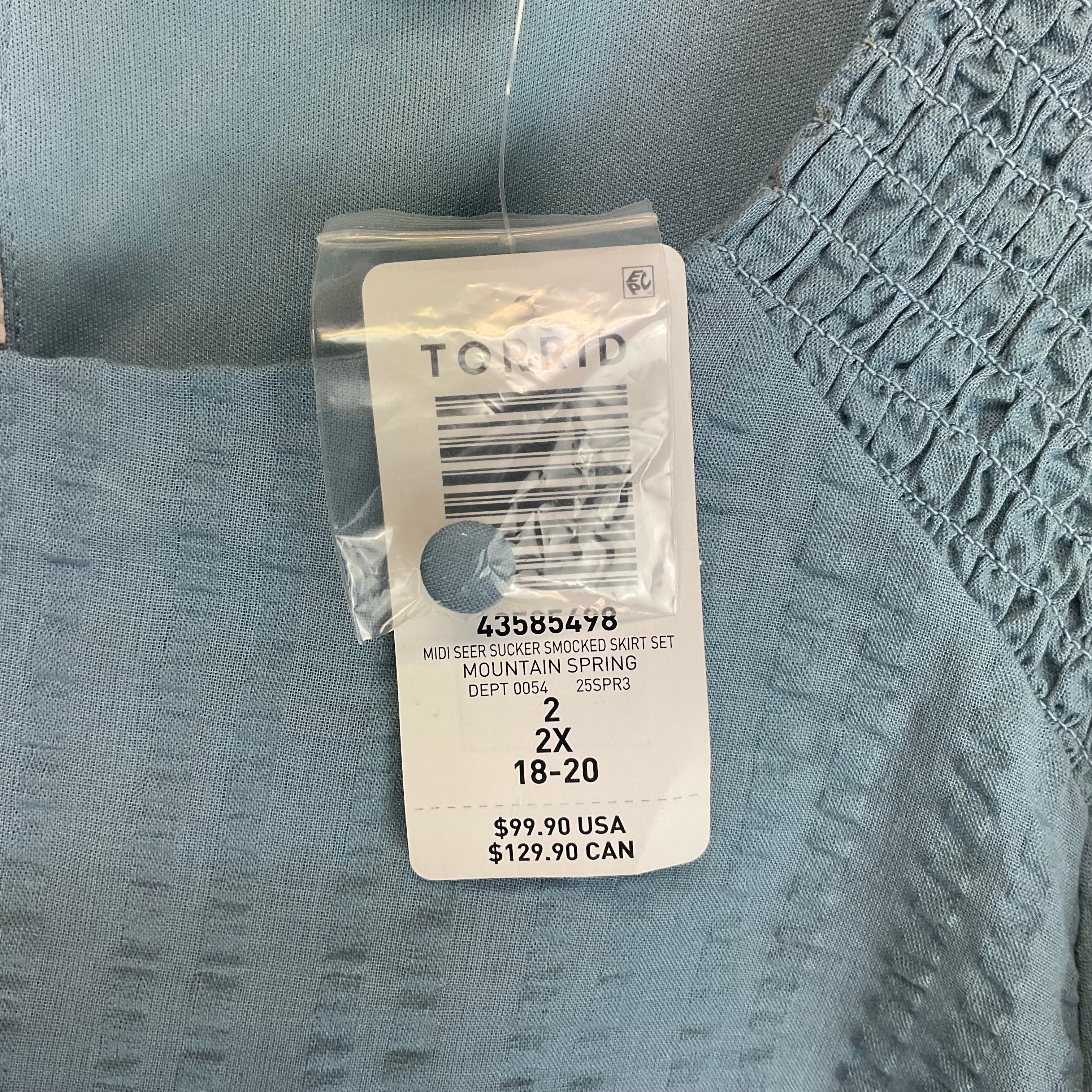 Skirt Set 2pc By Torrid In Blue, Size: 2x、mySite、garagedoors4me